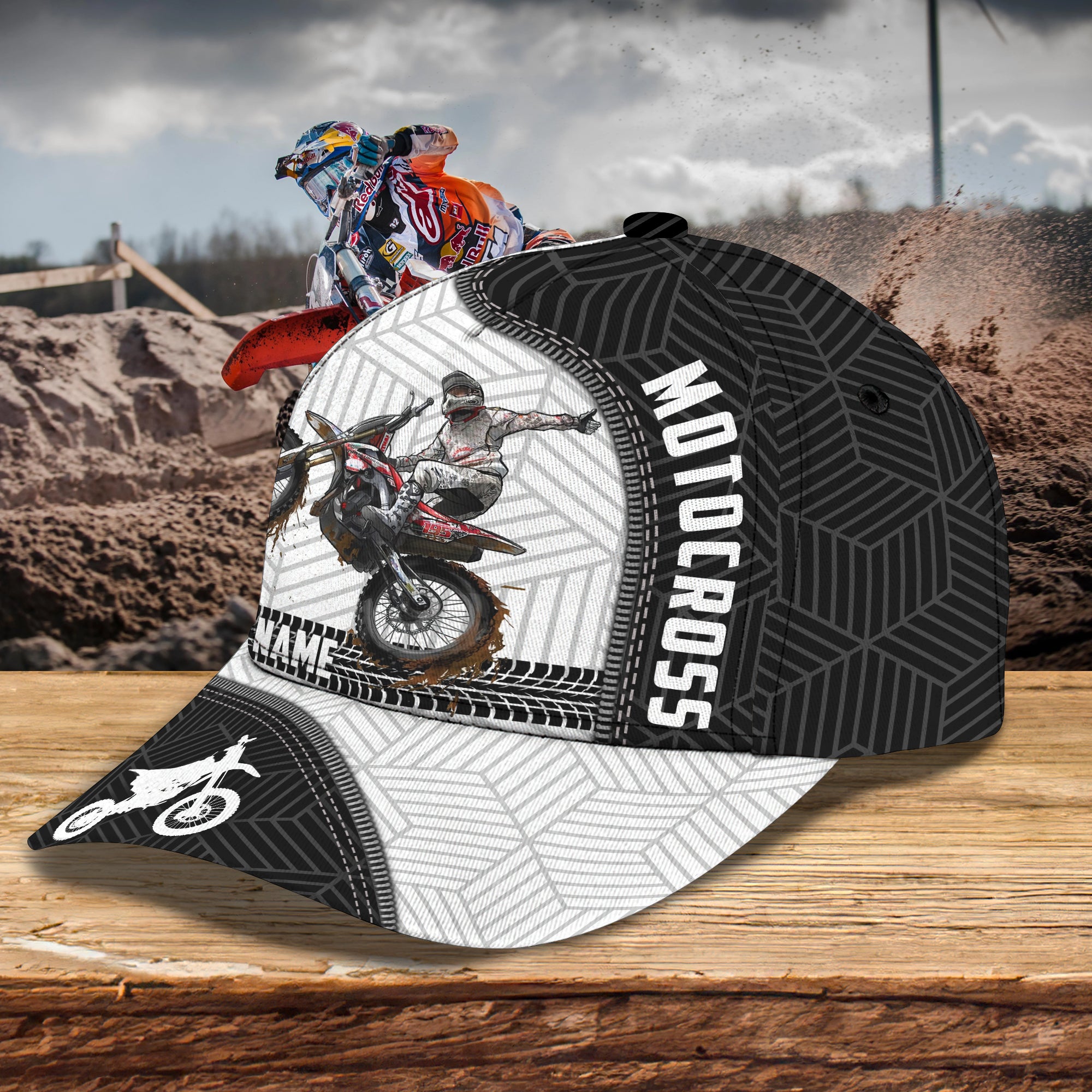 Motocross - Personalized Name Cap - Vtm99