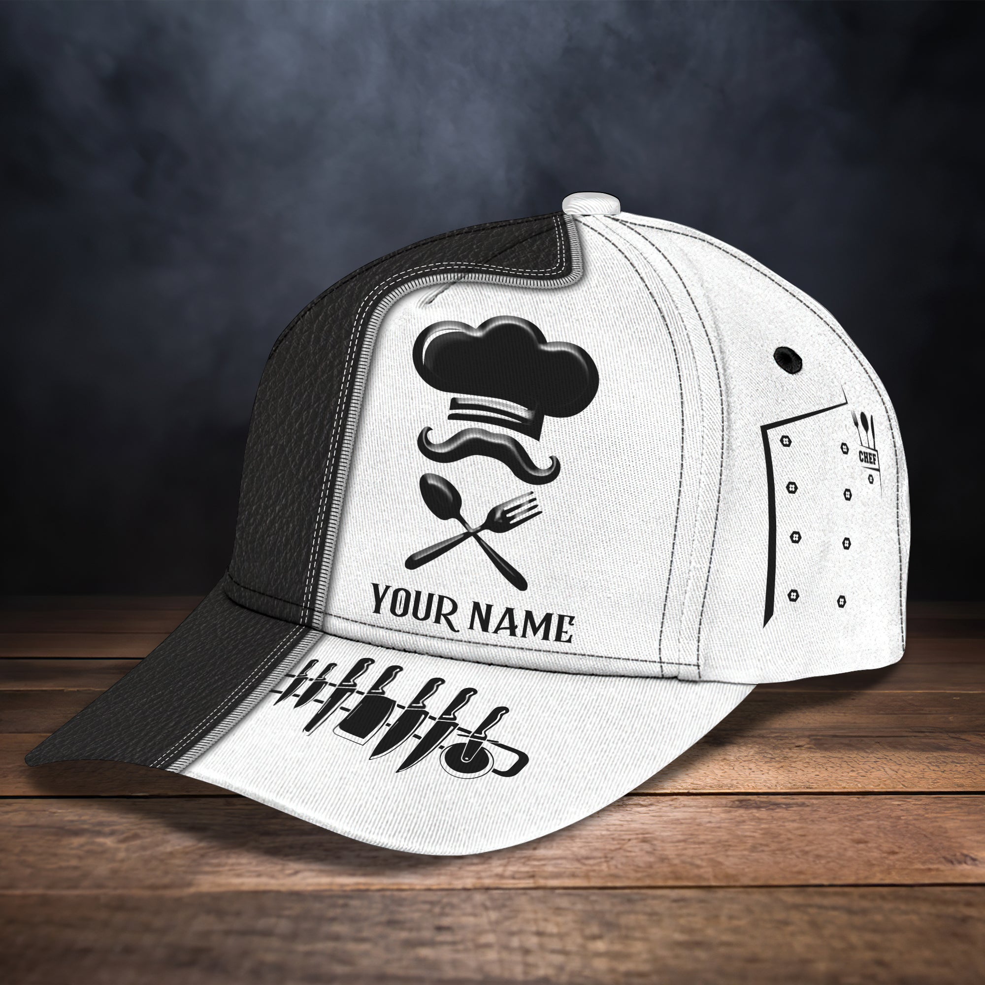 Personalized Name Cap - Chef01 - RINC98 - HKM