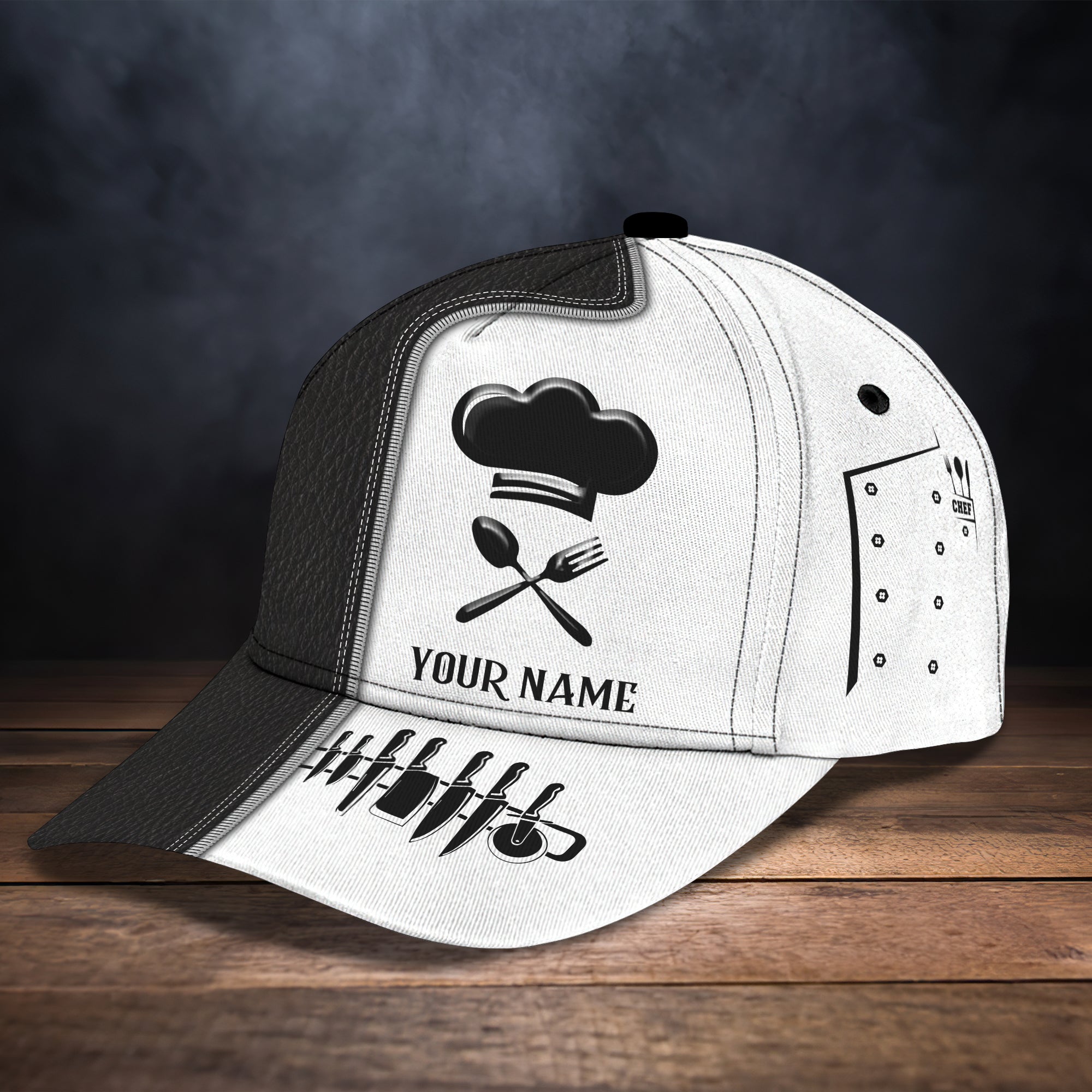 Personalized Name Cap - Chef 02