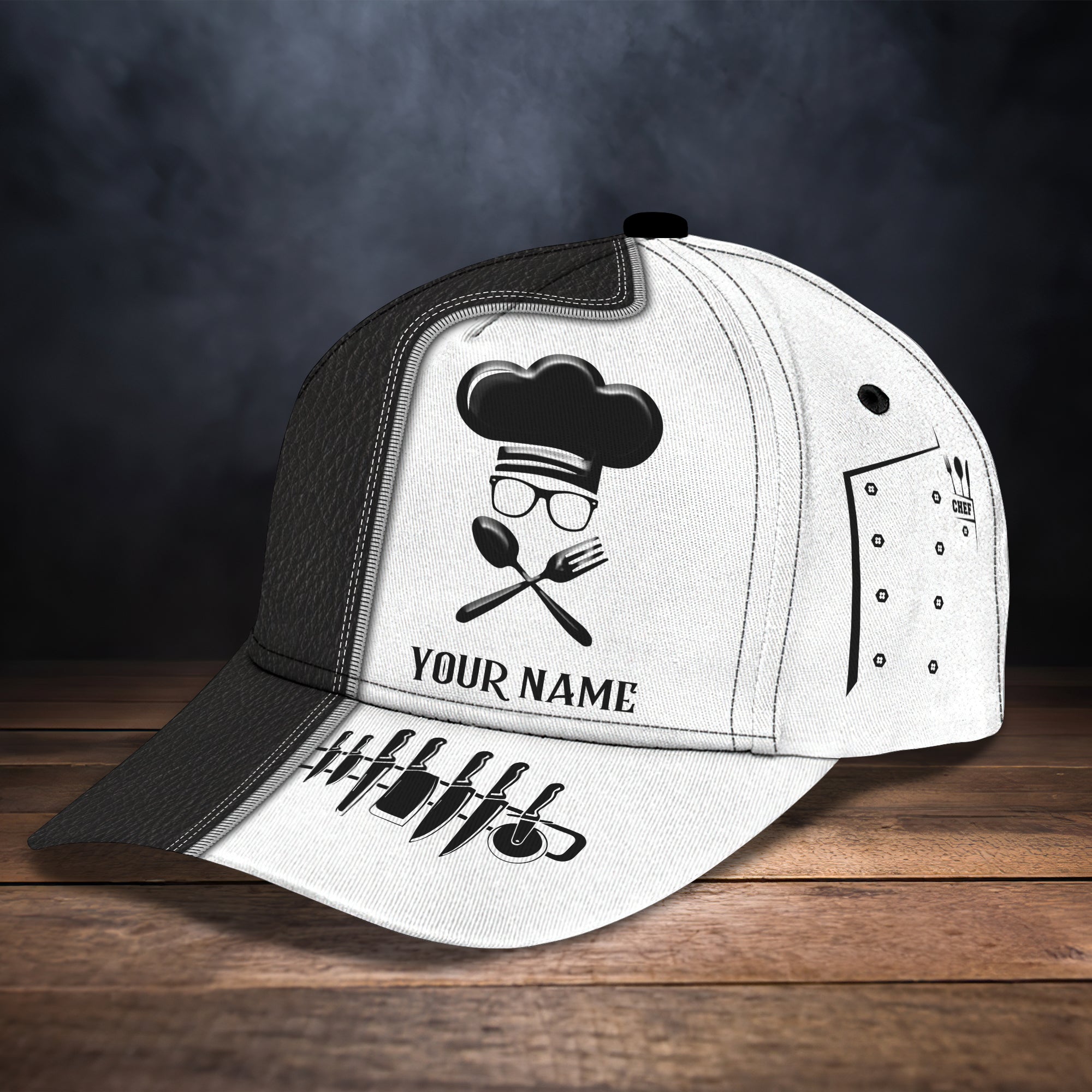 RINC98 - Personalized Name Cap - Chef04