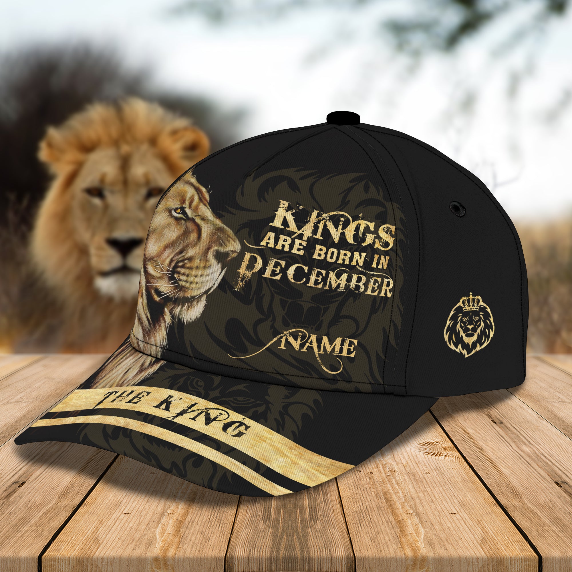 Kings Are Born In December- Personalized Name Cap 23 - Bhn97
