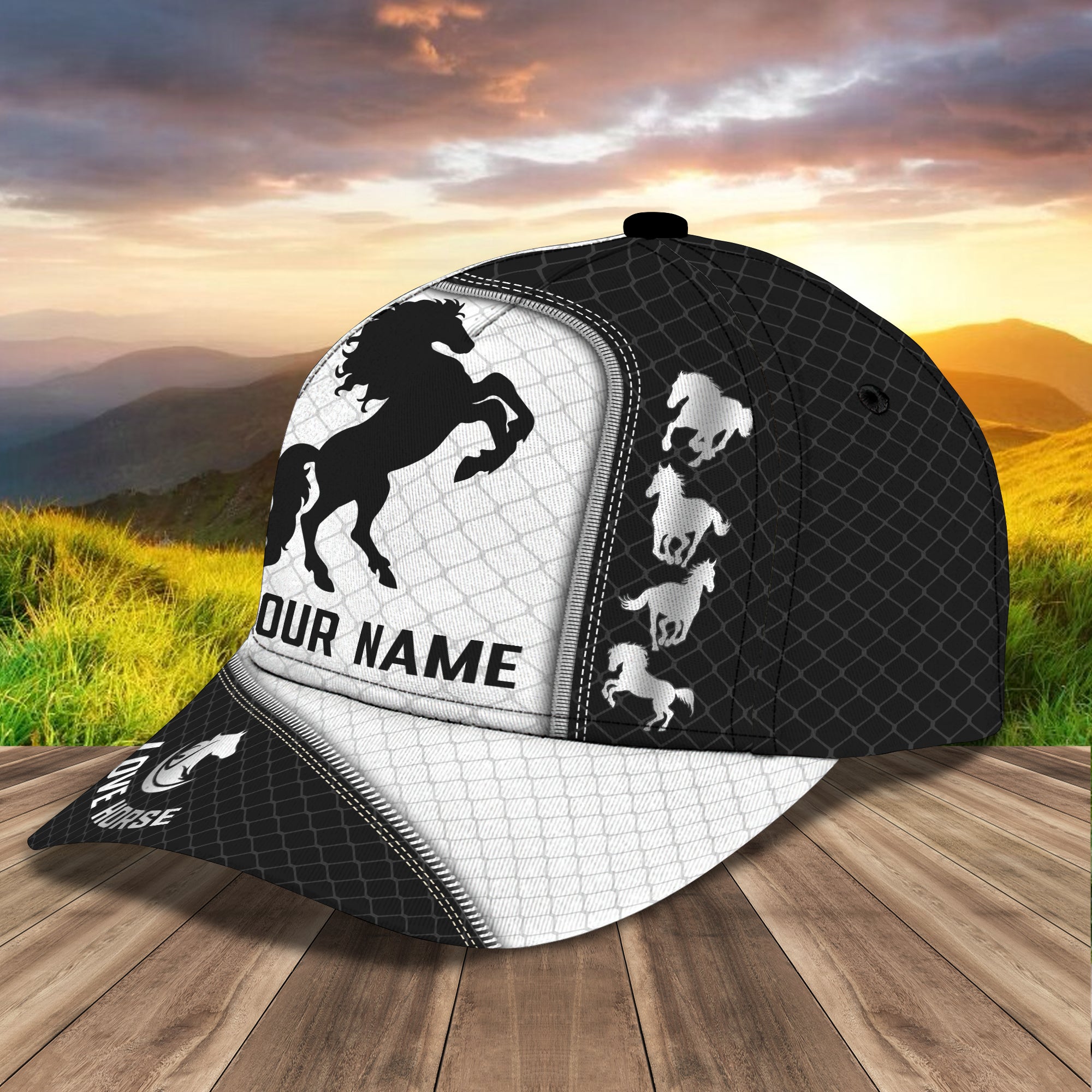 Horse - Personalized Name Cap - DAT93-003