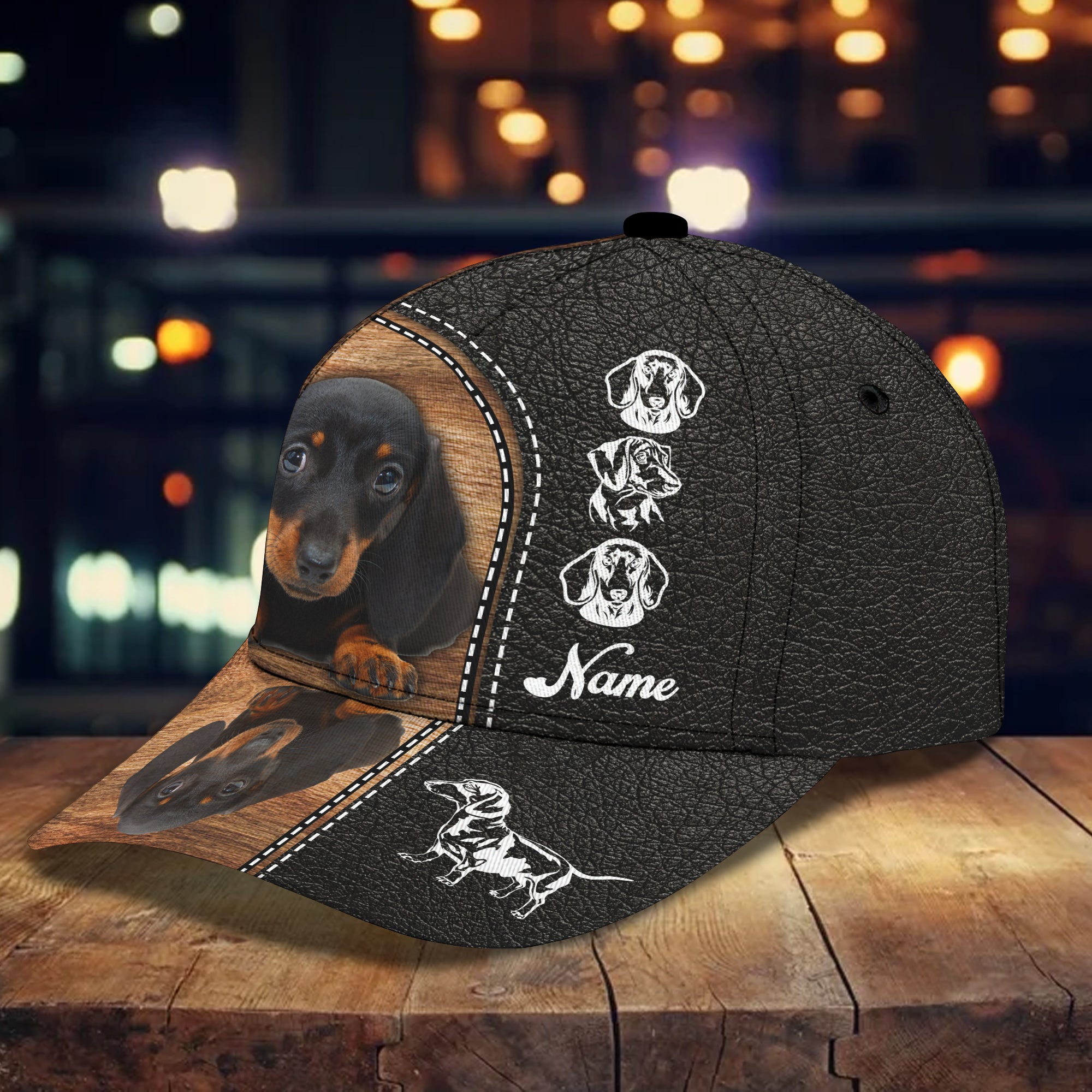 Dachshund - Personalized Name Cap - H98 007
