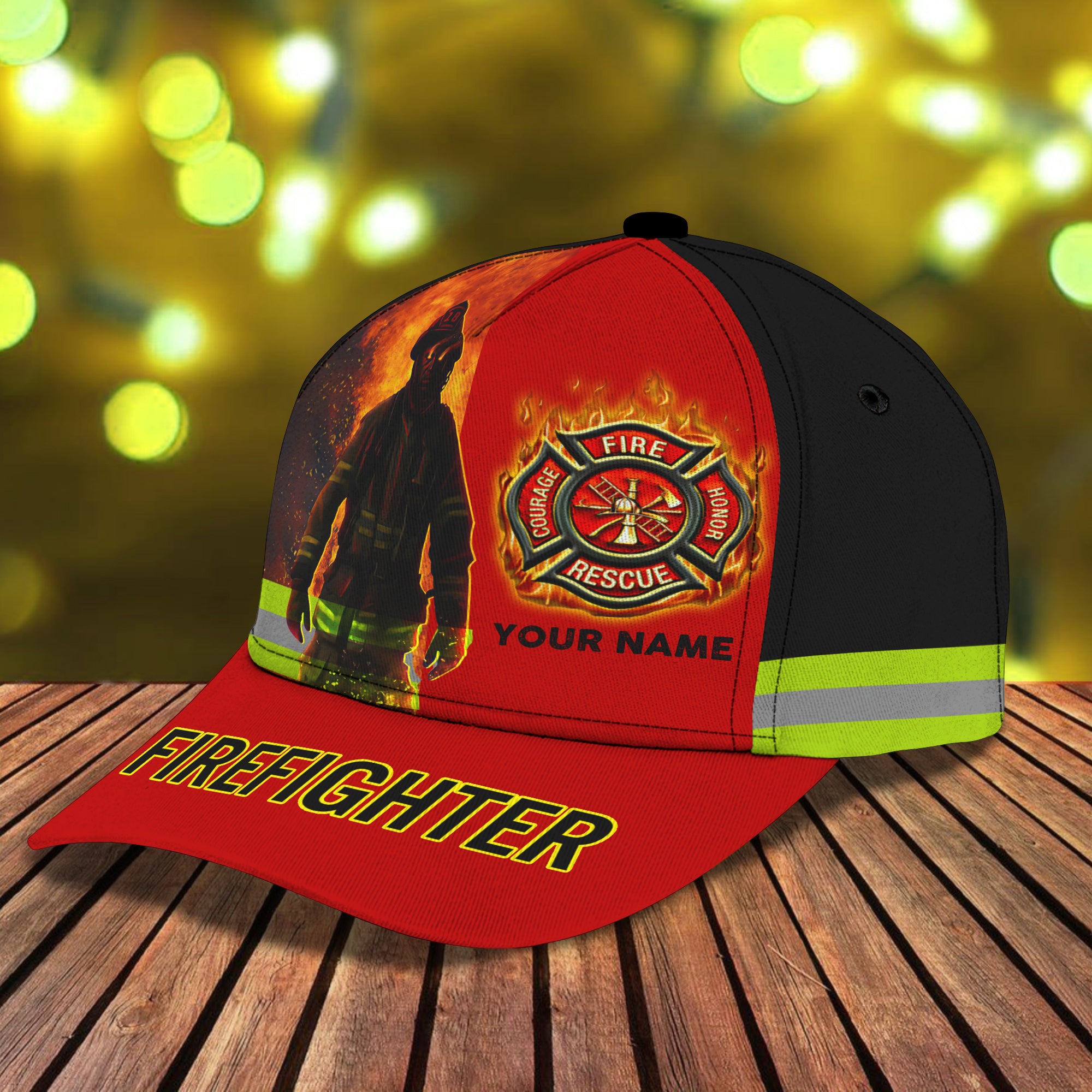 Firefighter - Personalized Name Cap For Firefighter - Hez98 05