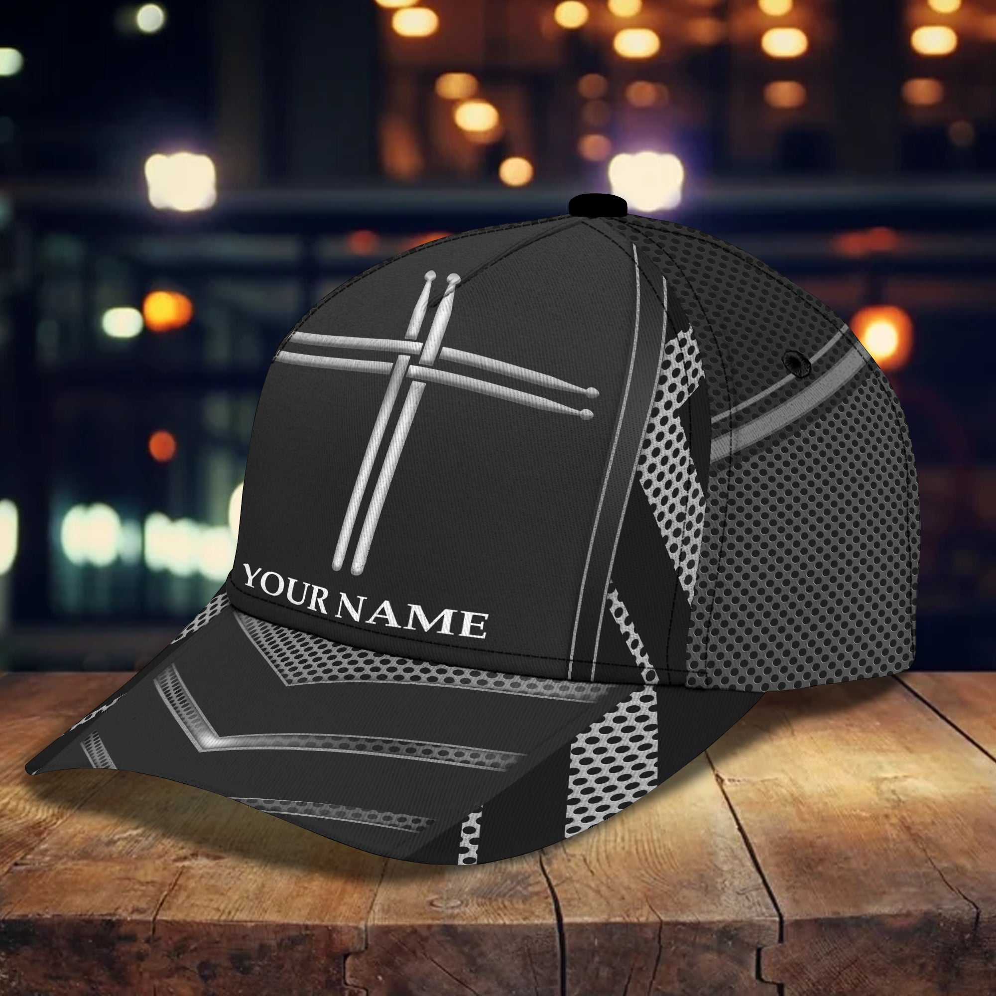 Personalized Name-Drummer-Classic cap- HTV