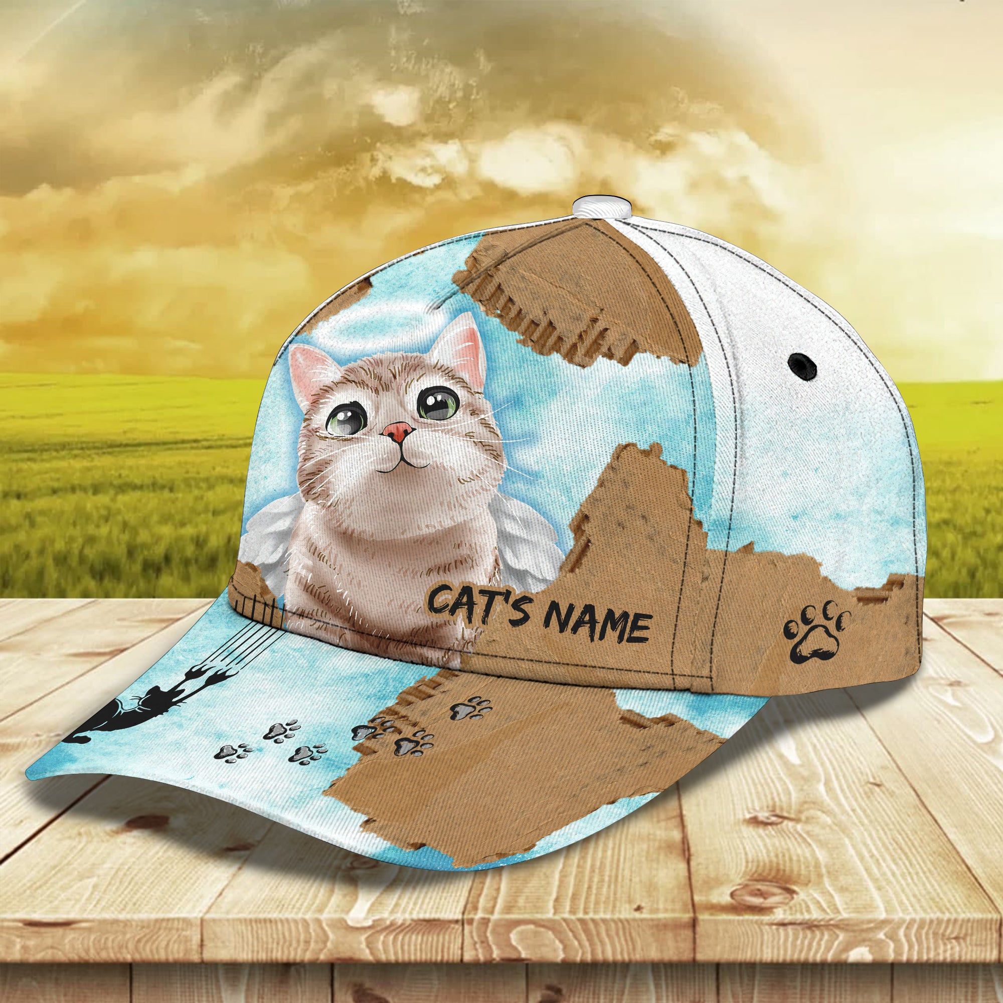 Hello Cat 02 - Personalized Name Cap - LTD92