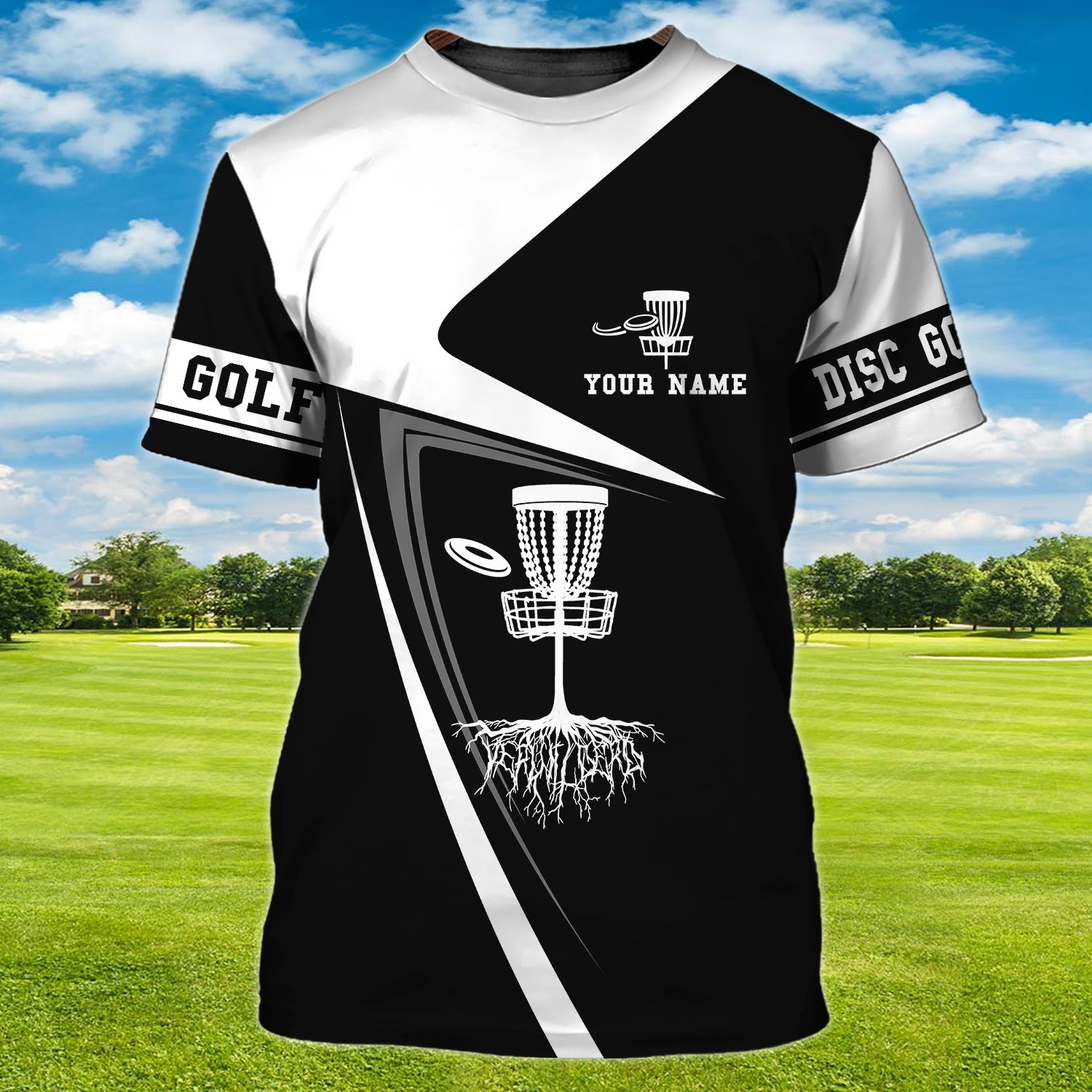 Disc Golf - Personalized Name 3D Tshirt - QB95