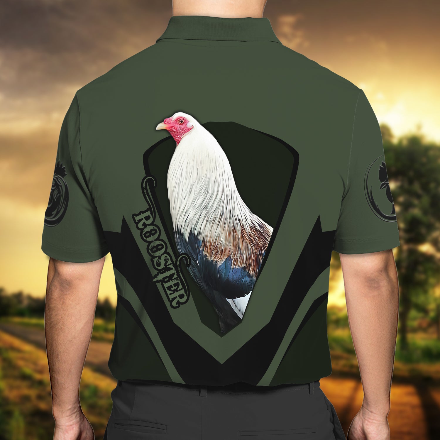 ROOSTER- Personalized Name 3D Polo Shirt - LTA98-07