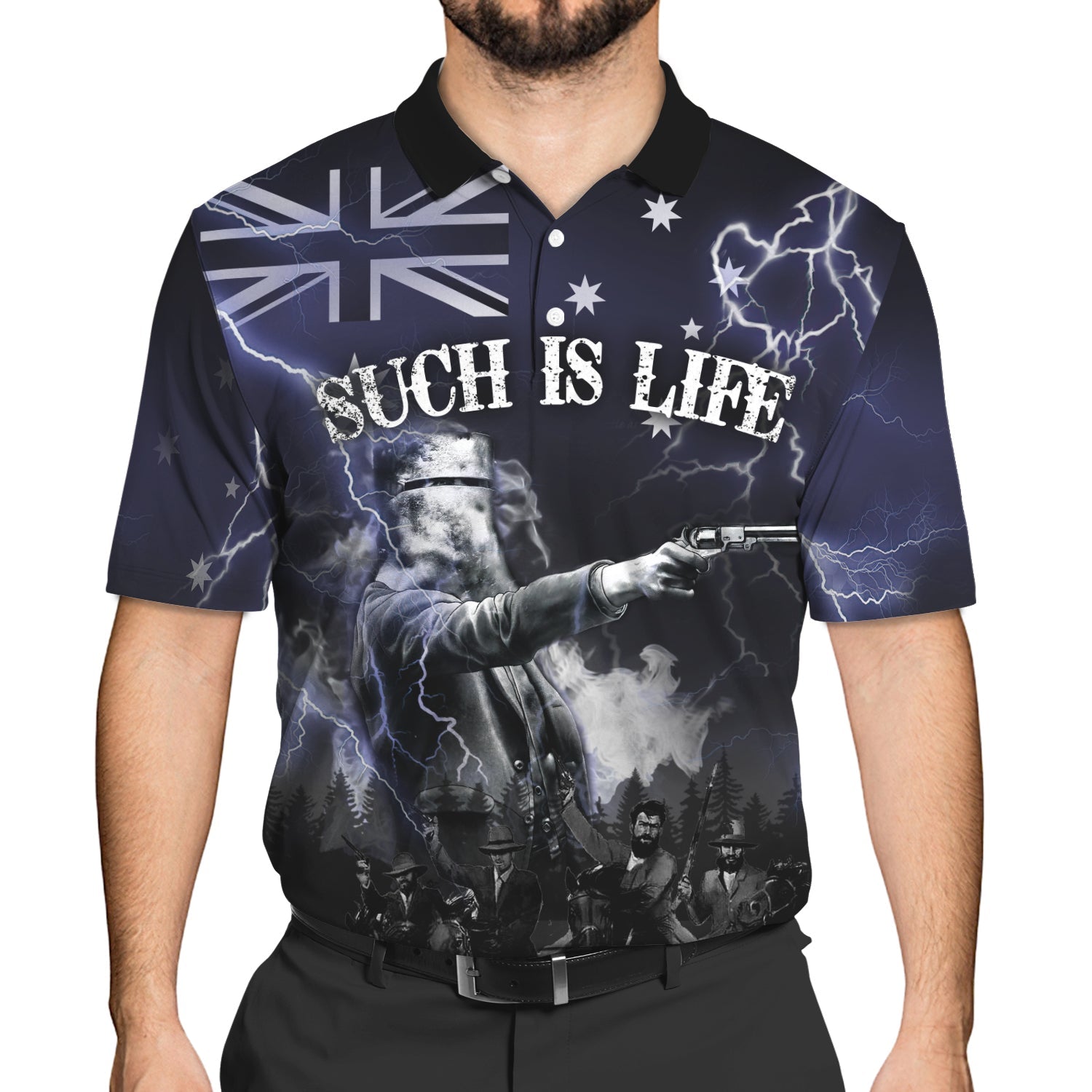 Ned Kelly Such Is Life 3D Polo Shirt 199 - Hdmt