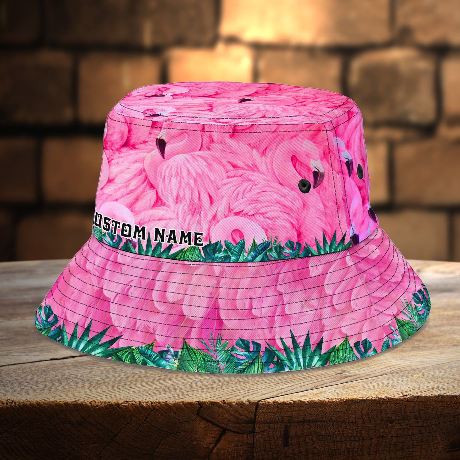 Custom Bucket Hat - Flamingo - LTA98 06
