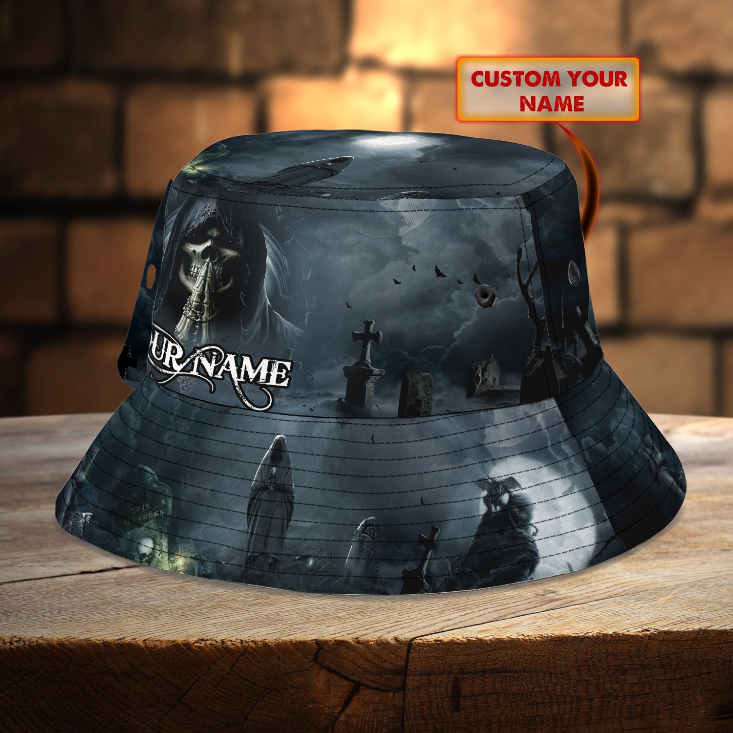Custom Bucket Hat - Grim reaper - Ntt68