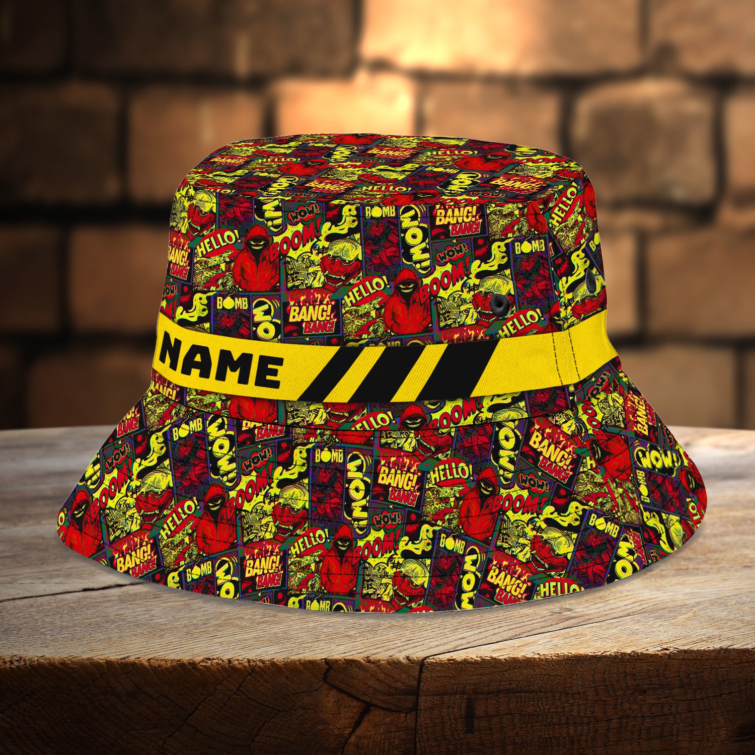 Custom Bucket Hat - Graffiti 3- Loop - Nt168 - Ct023