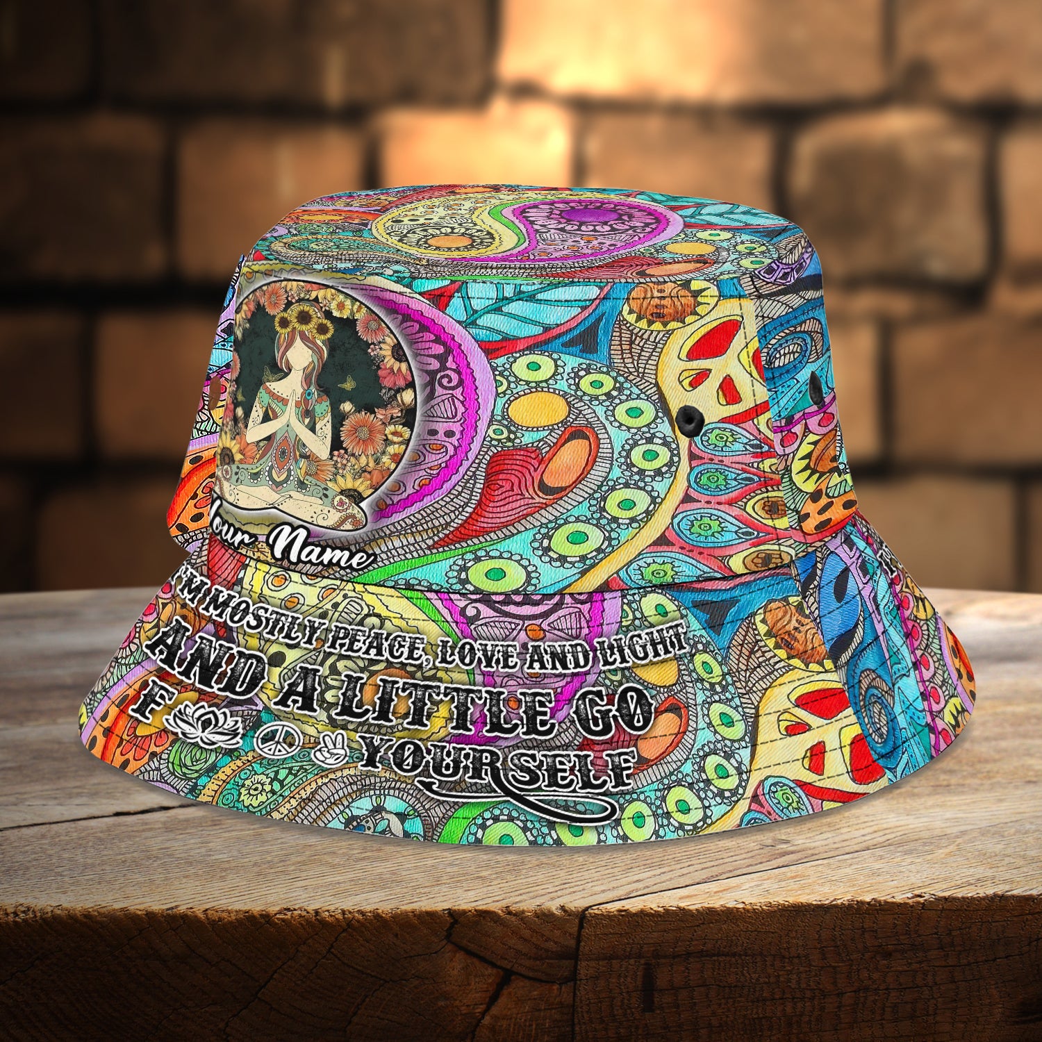 Custom Bucket Hat - Hippie - Fuly 23