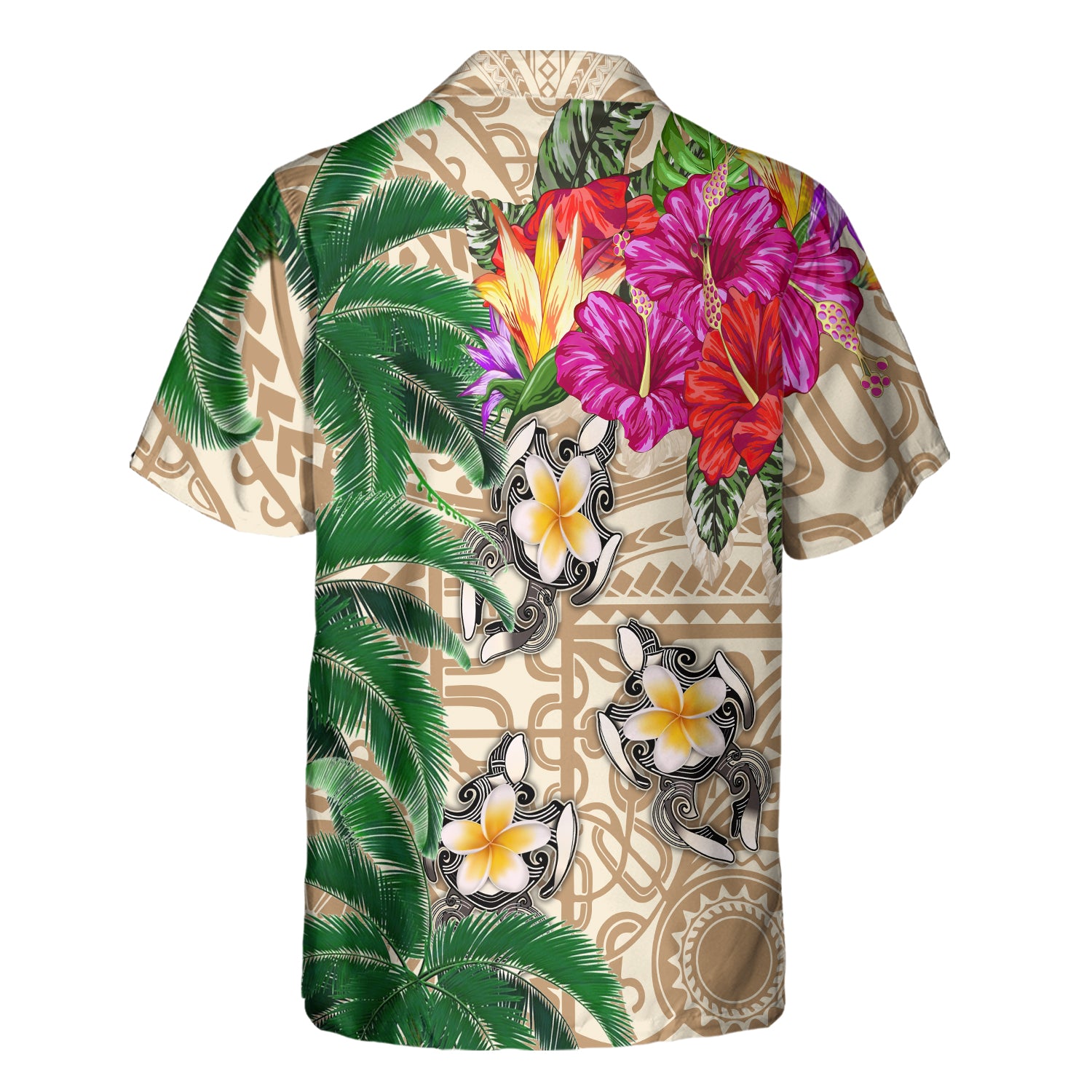 Puerto Rico Turtle - 3D Hawaiian Men's - NA93