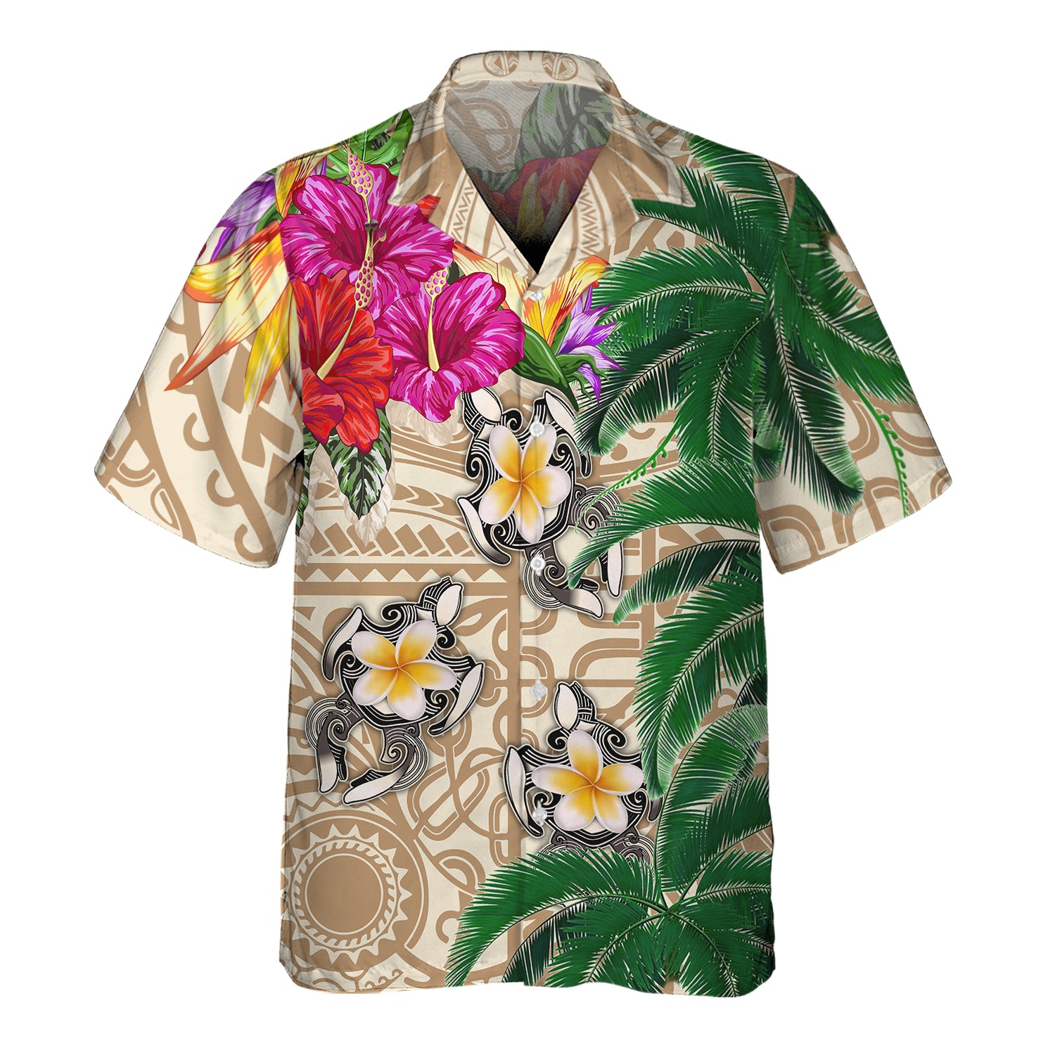 Puerto Rico Turtle - 3D Hawaiian Men's - NA93