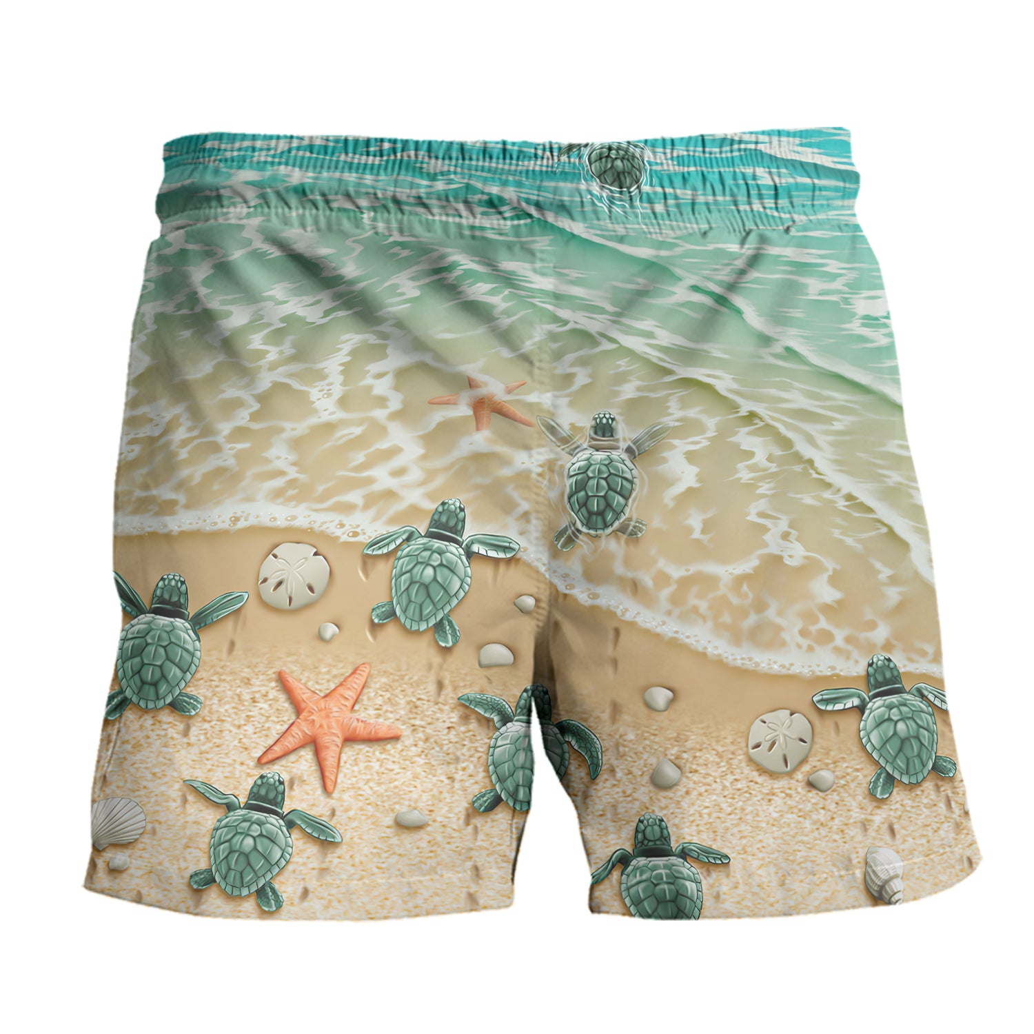 Turtle And Ocean 3D Hawaiian Men's - NA93