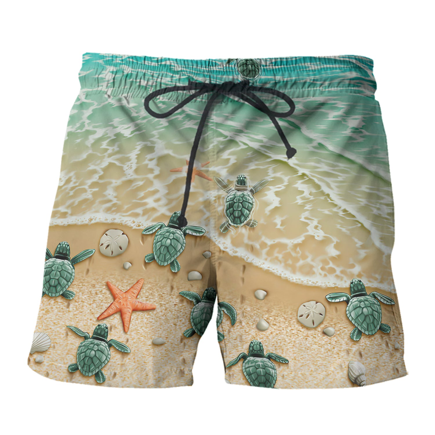 Turtle And Ocean 3D Hawaiian Men's - NA93