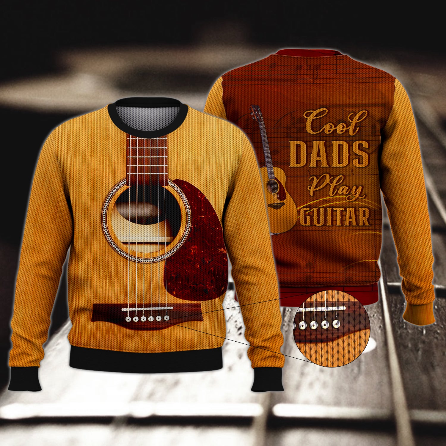 Guitar, Cool Dads Play Guitar - 3D Full Print Tad 487