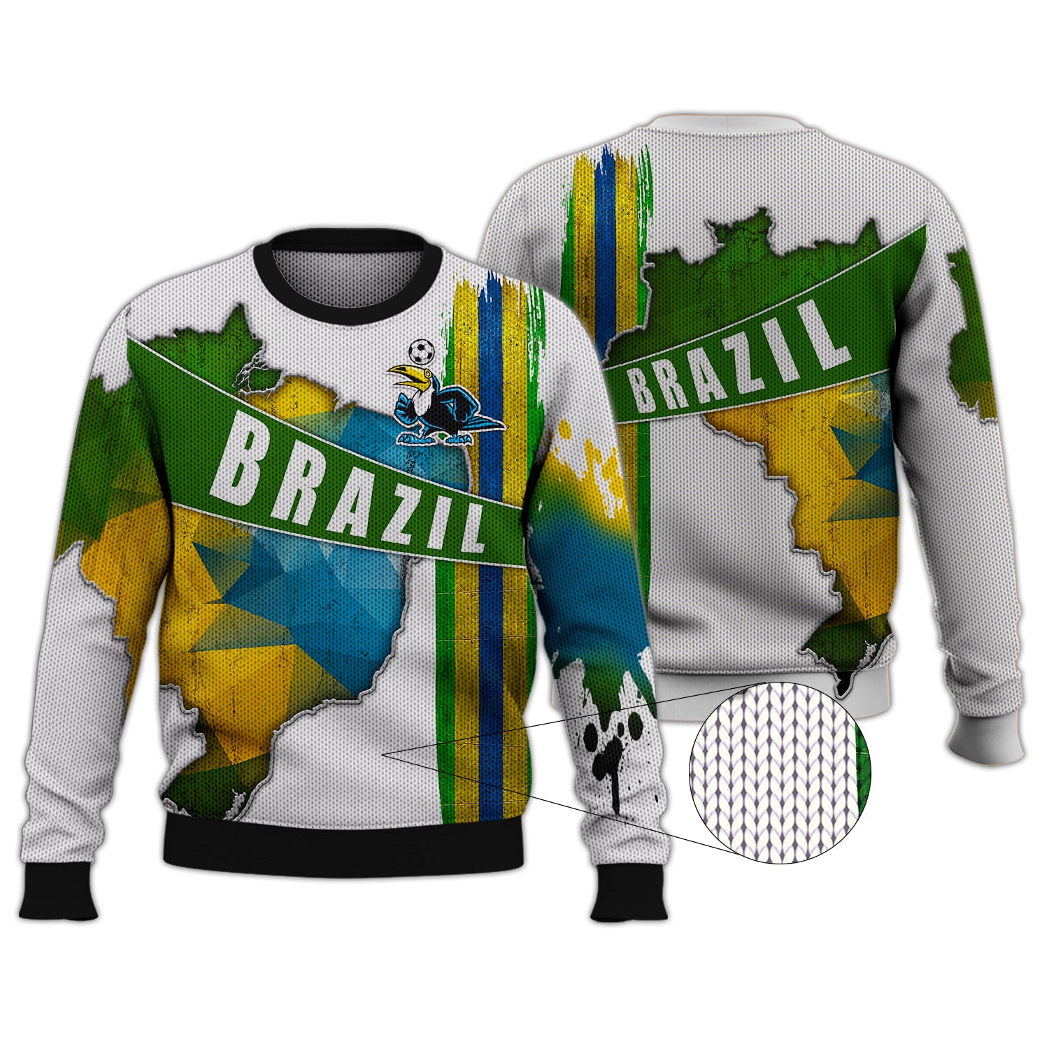 Brazil Fans Toucan Design Shirt 3D Tshirt For The Brazil Fans