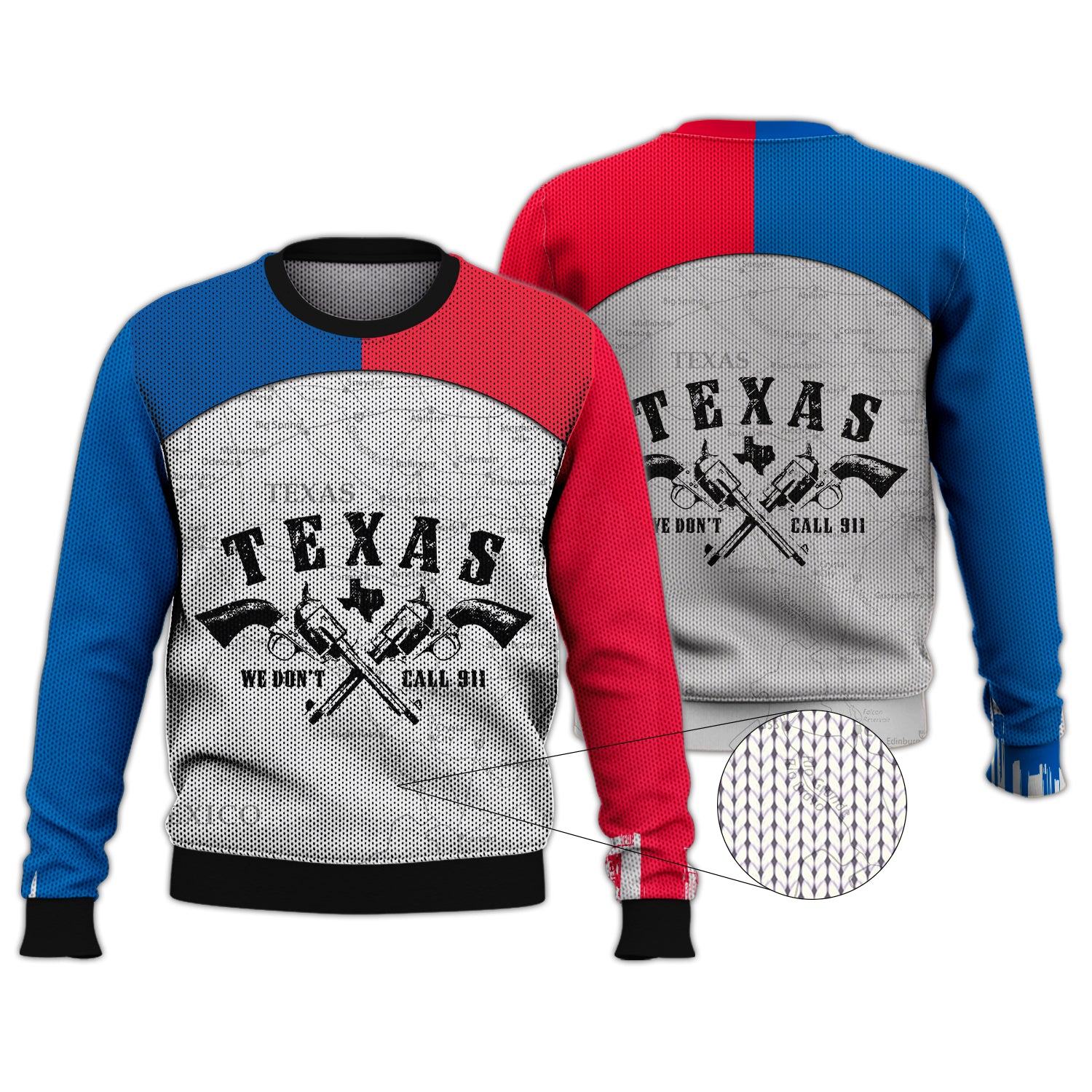 Texas We Don't Call 911 3D Full Print Hdmt