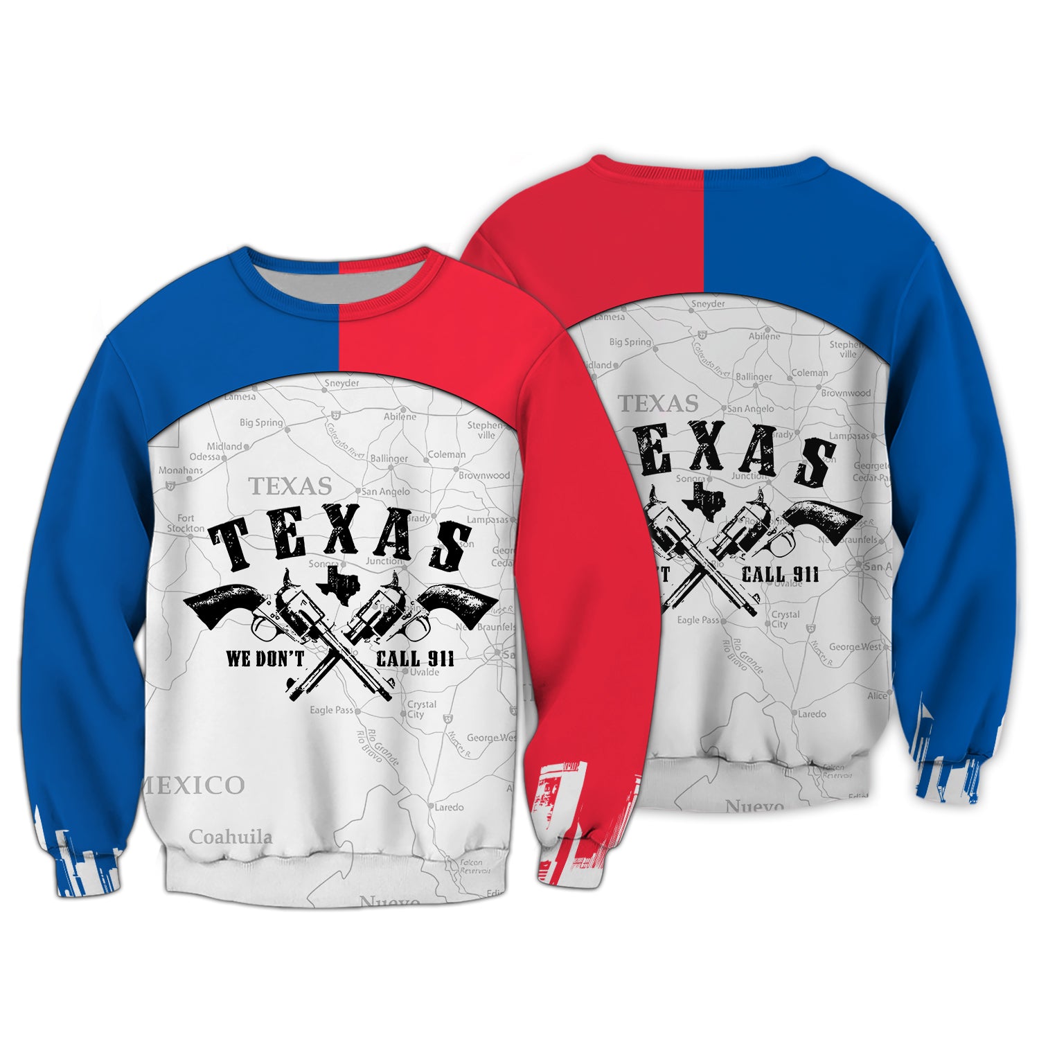 Texas We Don't Call 911 3D Full Print Hdmt