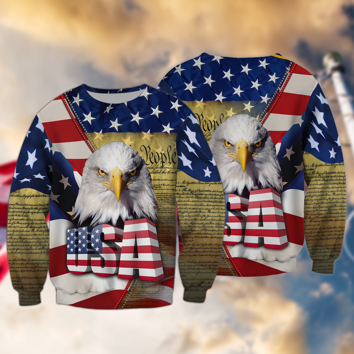 Eagle American Hawaiian Shirt - Independence Day Is Coming - 3D Full Print