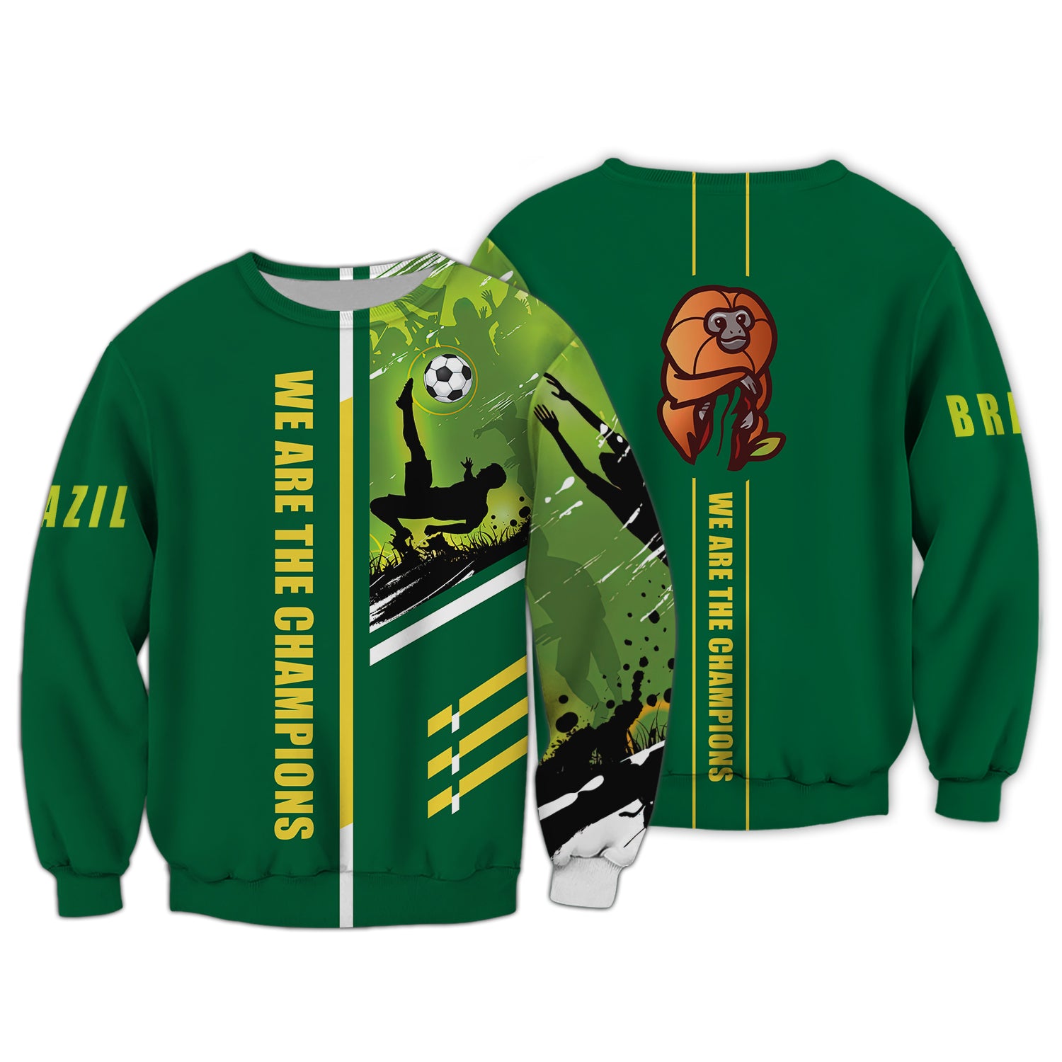 Brazil Fans GOLDEN LION TAMARIN Design Shirt 3D Tshirt For The Brazil Fans