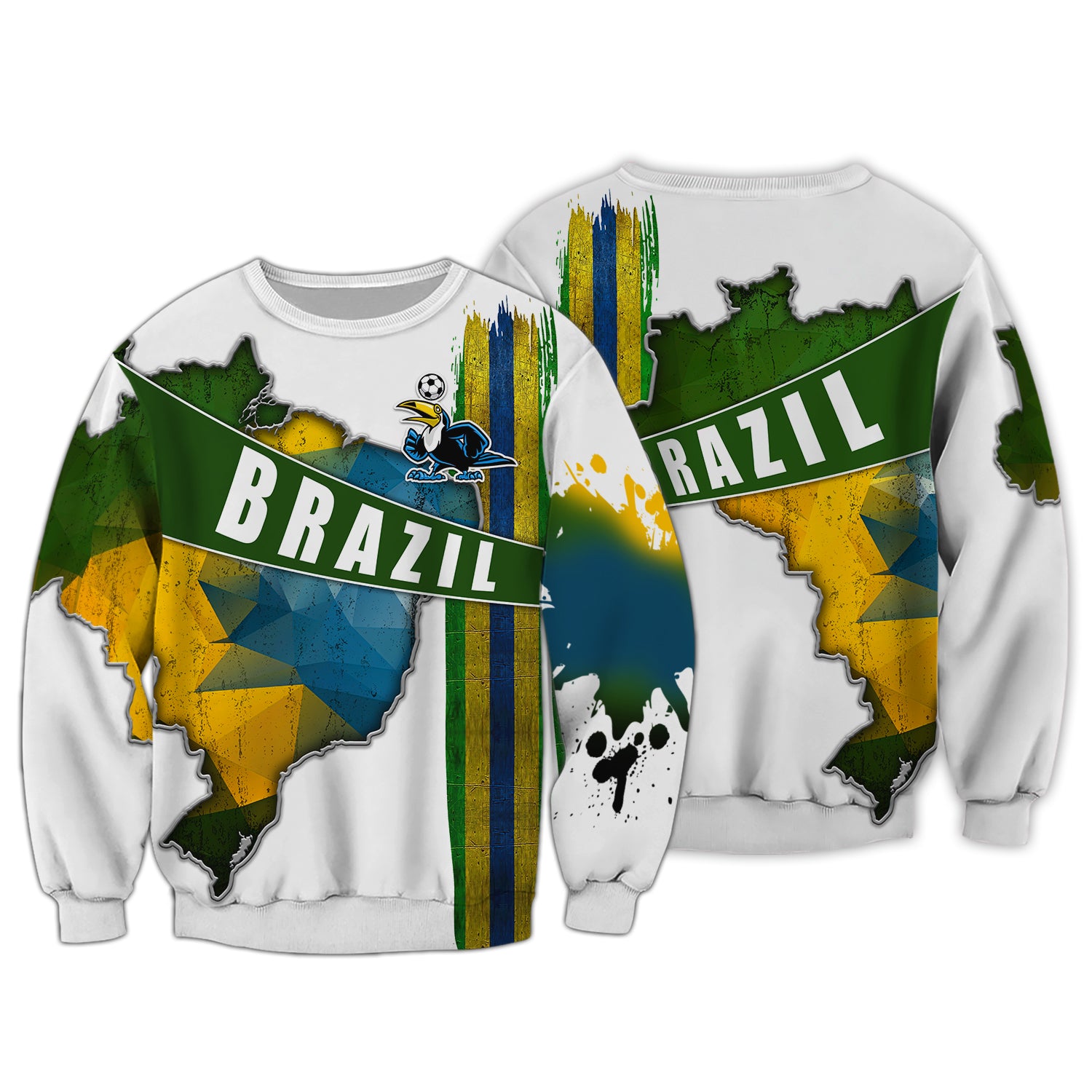 Brazil Fans Toucan Design Shirt 3D Tshirt For The Brazil Fans