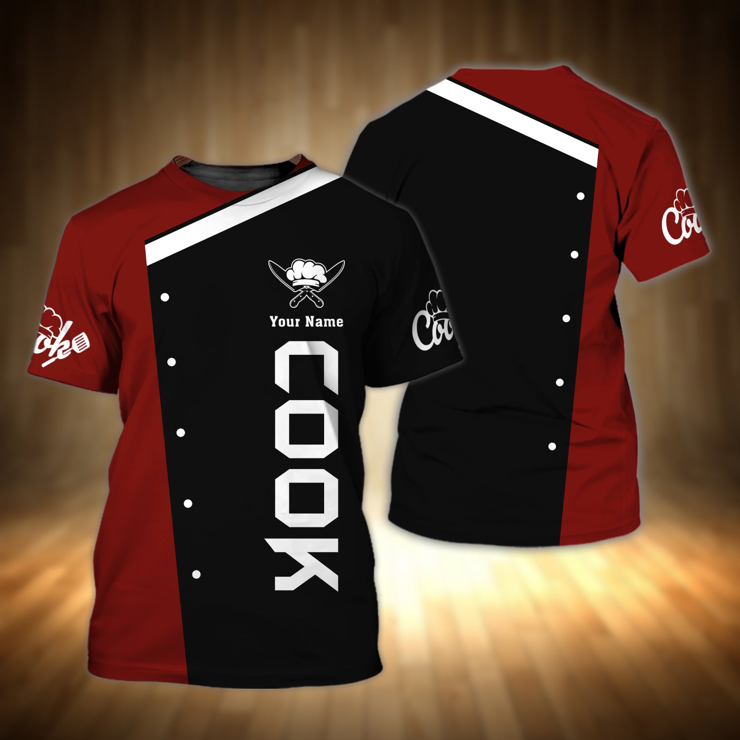 Cook Personalized Name 3D Tshirt 01 RinC98