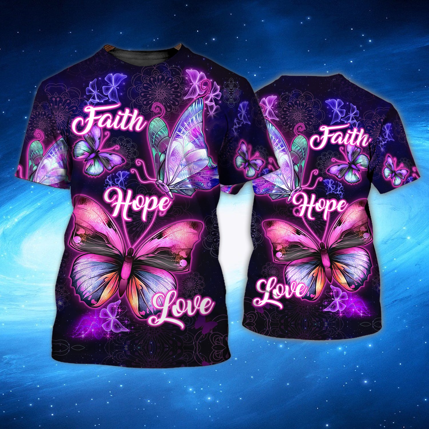 Butterfly Faith Hope Love 86 - 3D Full Print - QB95