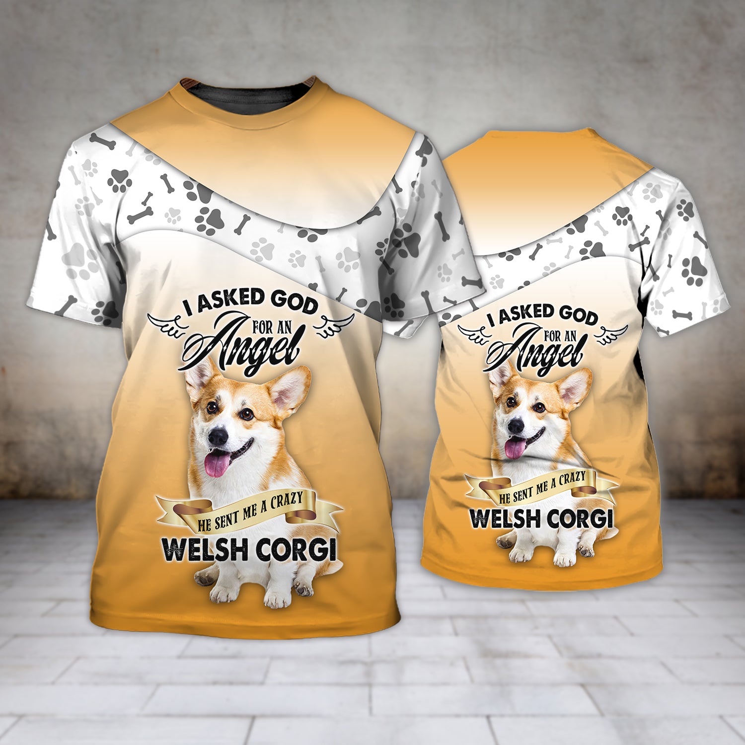 Welsh Corgi I Asked God - 3D Full Print - QB95