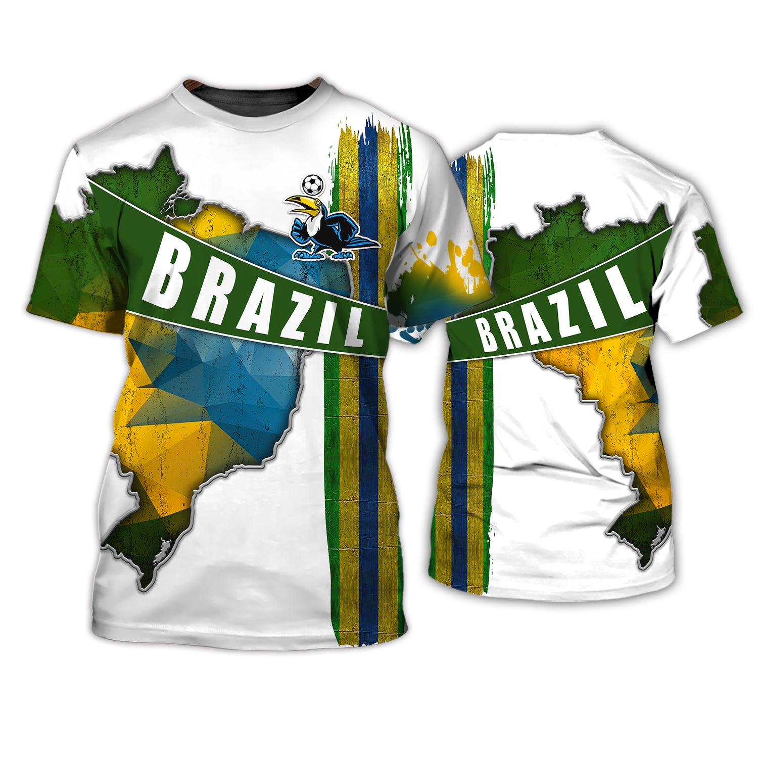 Brazil Fans Toucan Design Shirt 3D Tshirt For The Brazil Fans