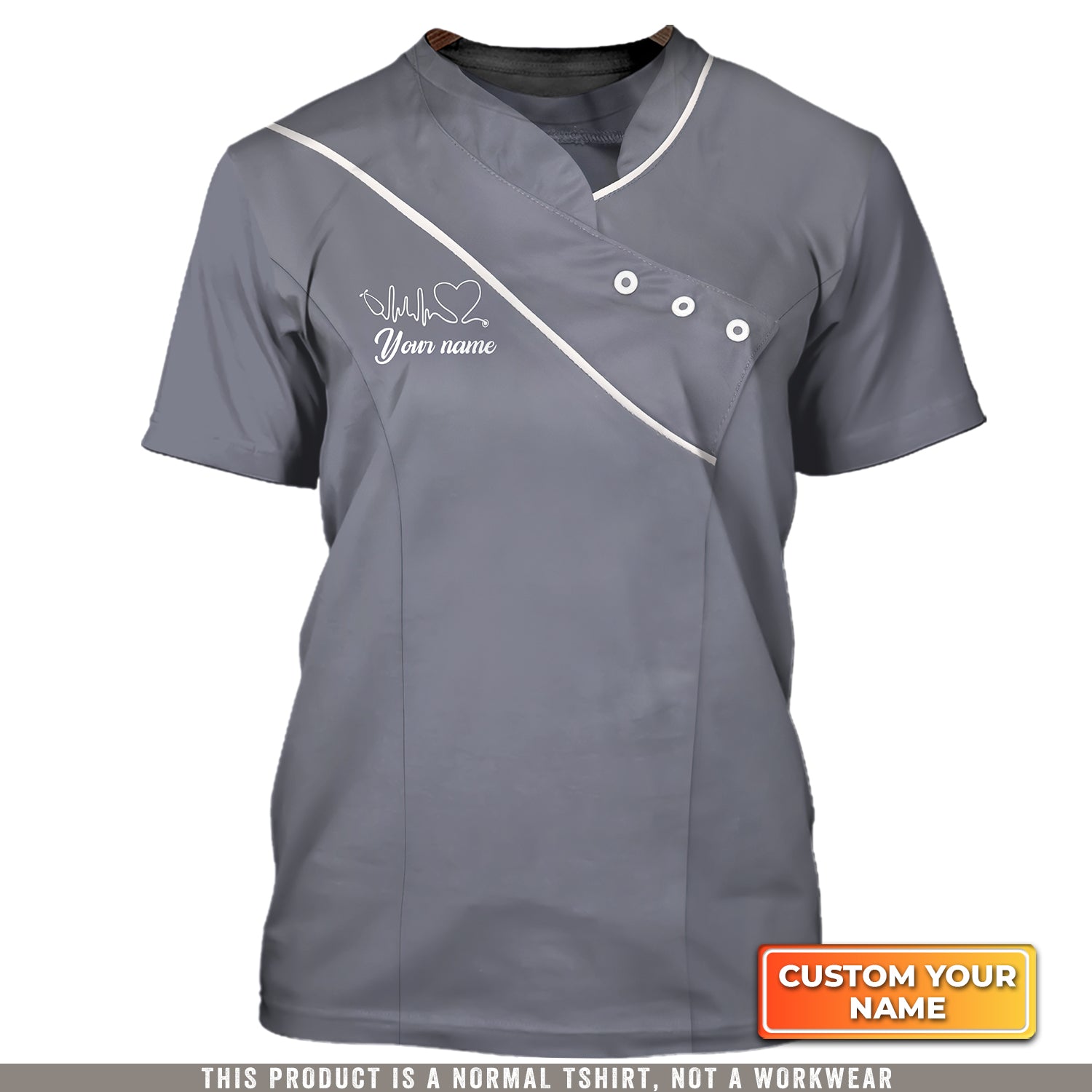 #RMALife, Nursing In My Veins Jesus In My Heart Personalized Name 3D Tshirt [Non workwear]