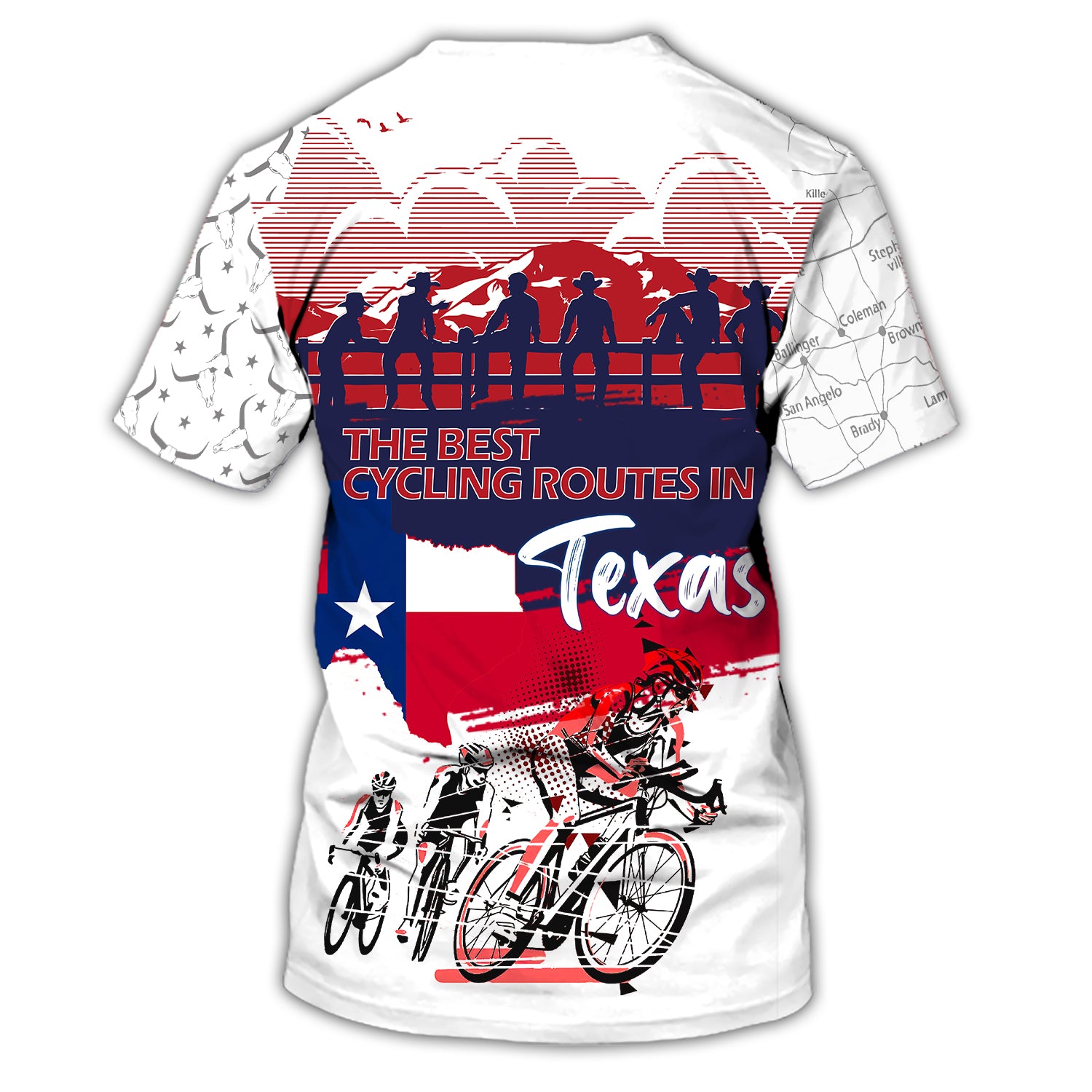 Premium Men's Cycling T Shirt Texas- Hdmt