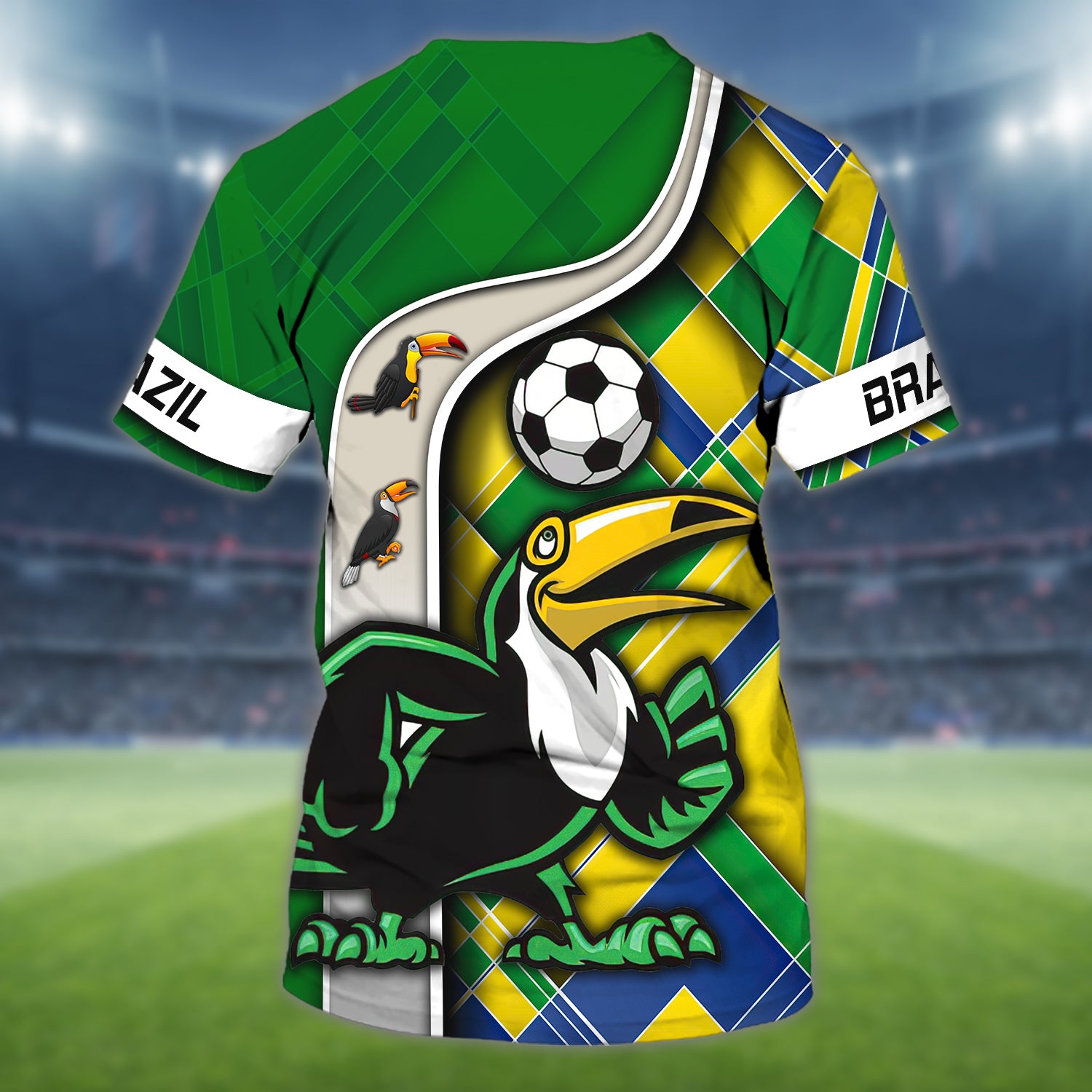 Brazil Fans Toucan Design Shirt 3D Tshirt For The Brazil Fans