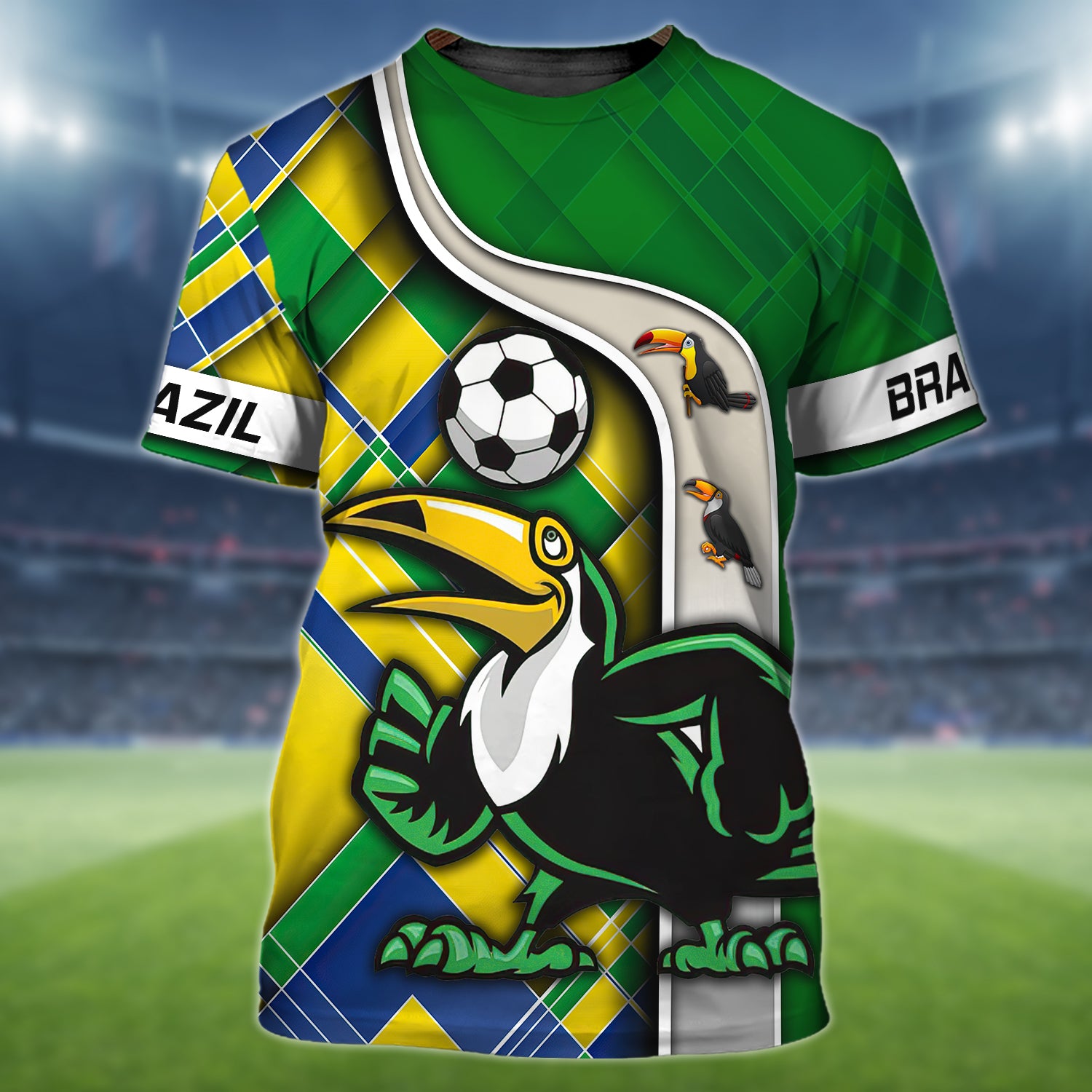 Brazil Fans Toucan Design Shirt 3D Tshirt For The Brazil Fans