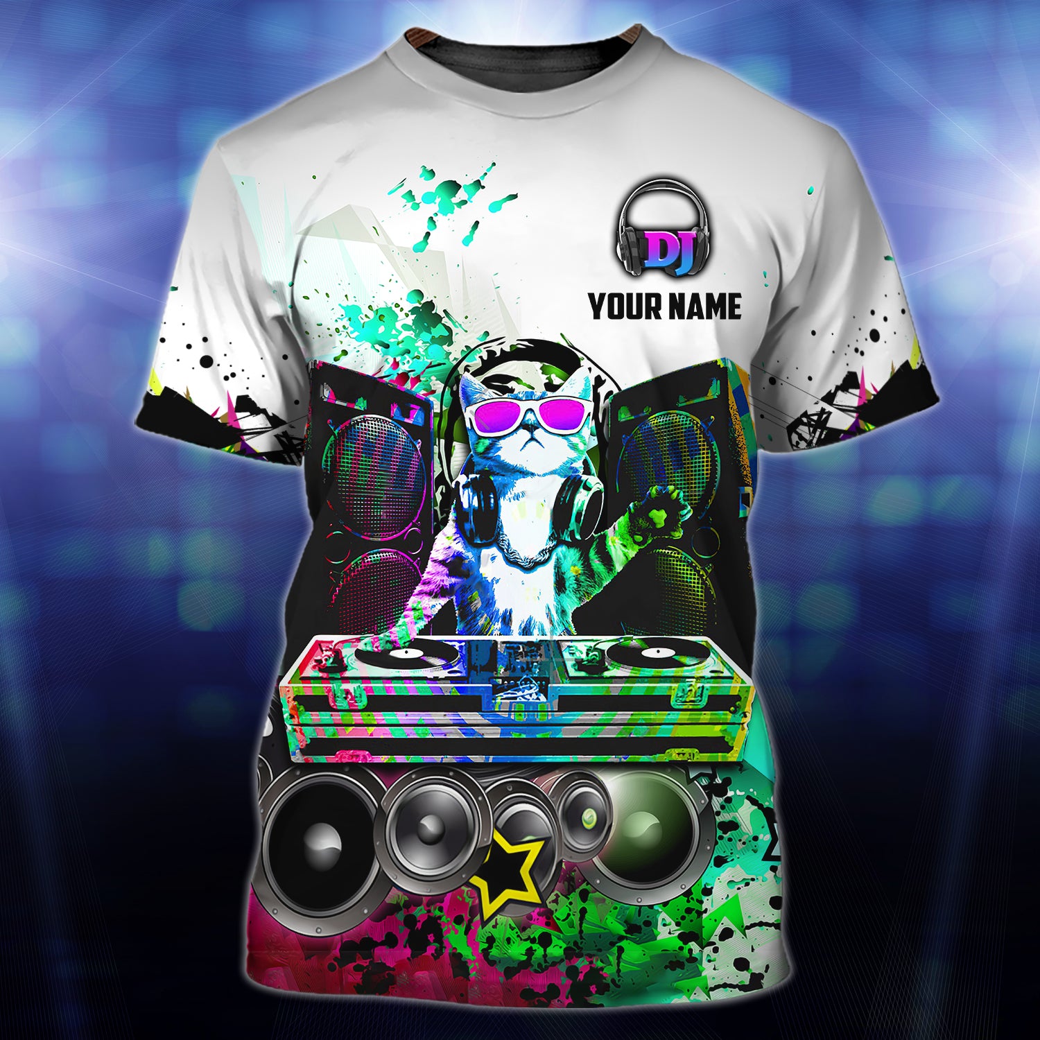 DJ,DJ 005 - Personalized Name 3D Tshirt - DAT93