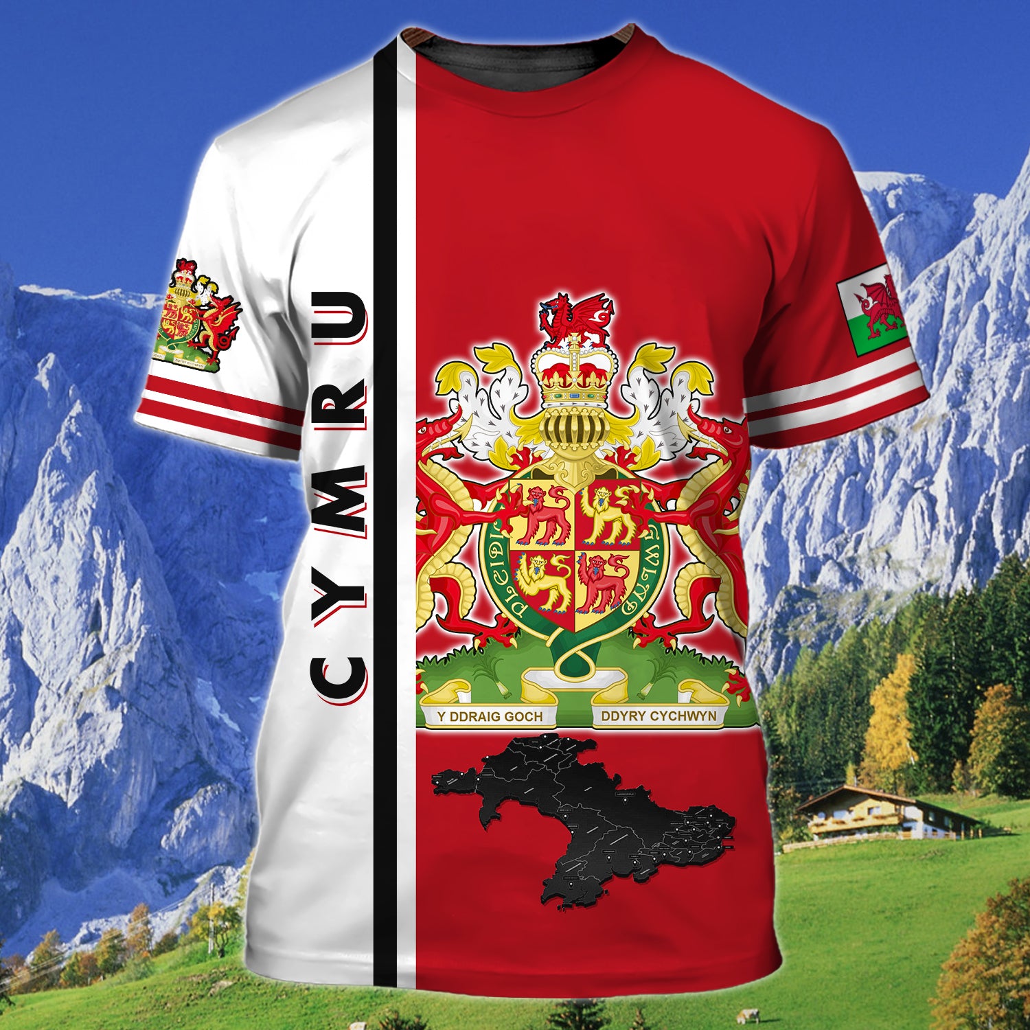 Cymru - 3D Full Print - 1386