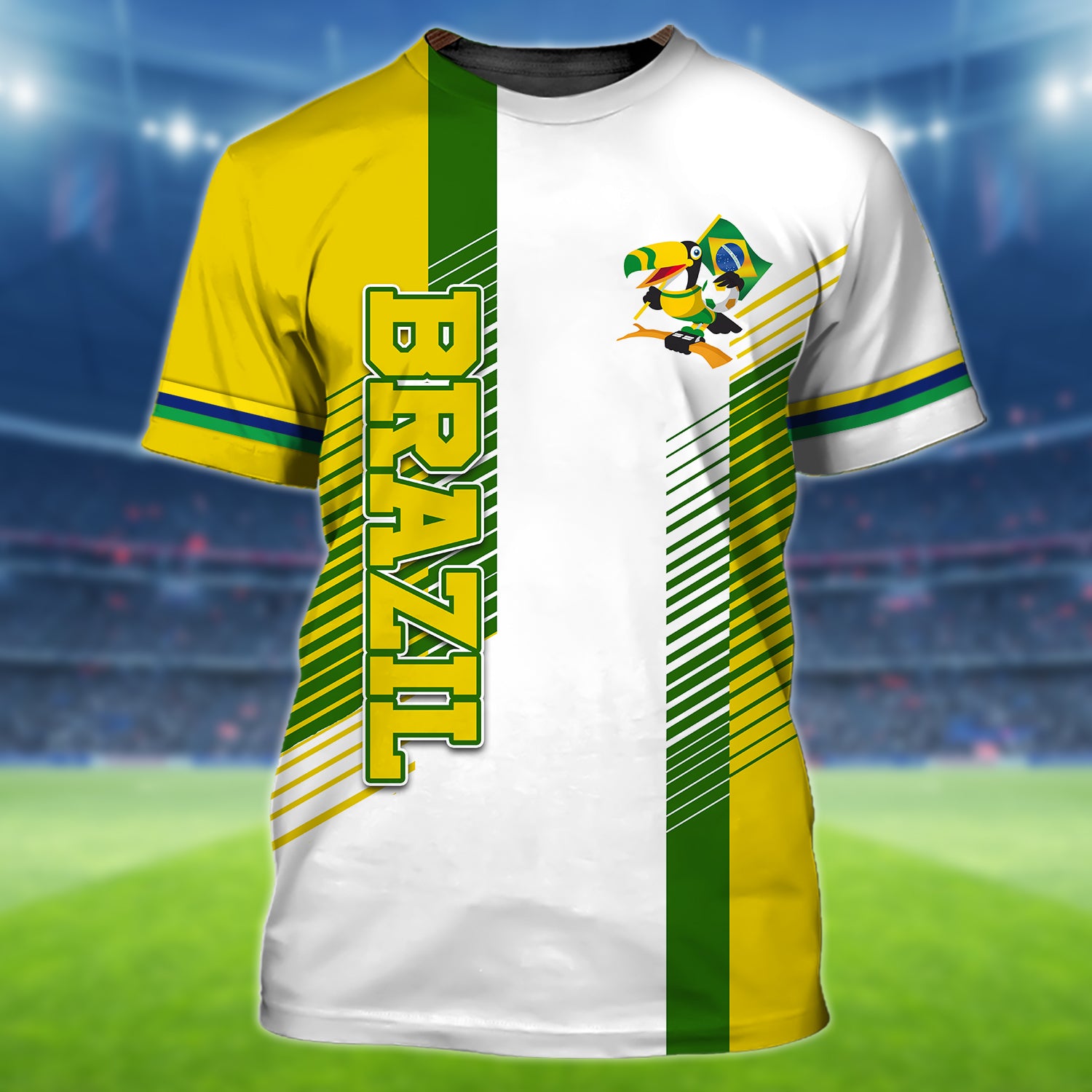 Brazil Fans Toucan Design Shirt 3D Printed Tshirt For The Brazil Fans