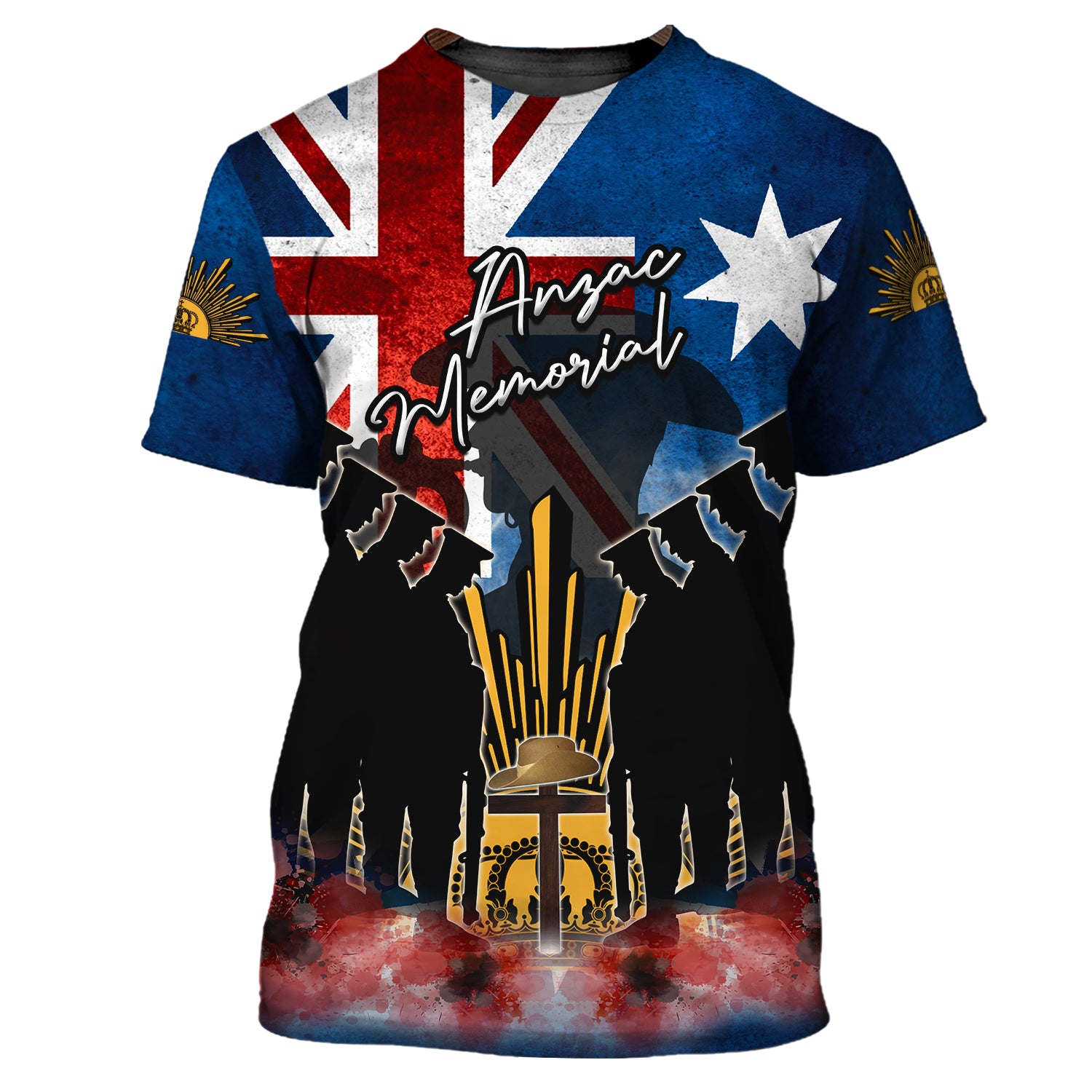 Anzac Day 25 April, Lest We Forget, Anzac Memorial 3D Tshirt 363, Nsd99