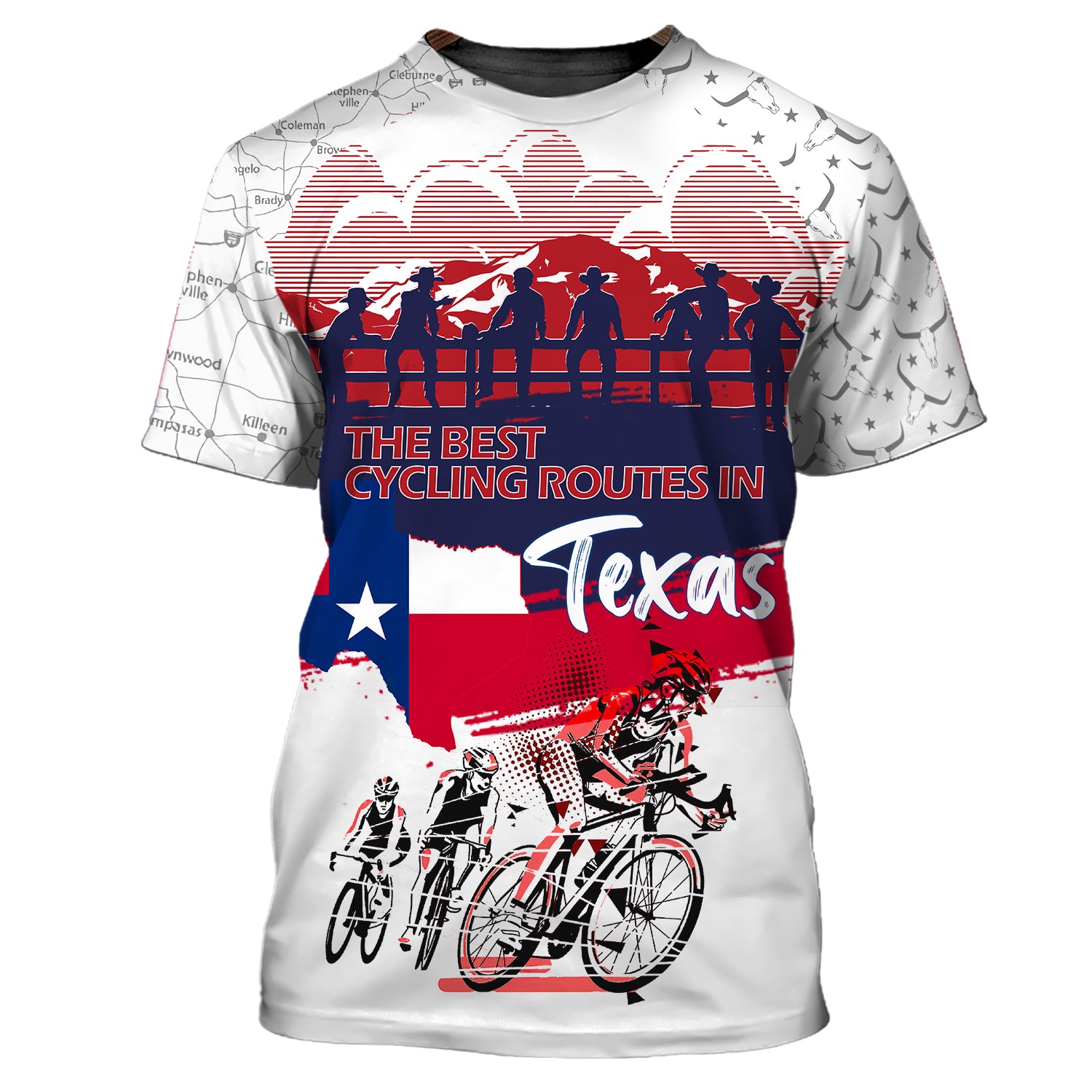 Premium Men's Cycling T Shirt Texas- Hdmt