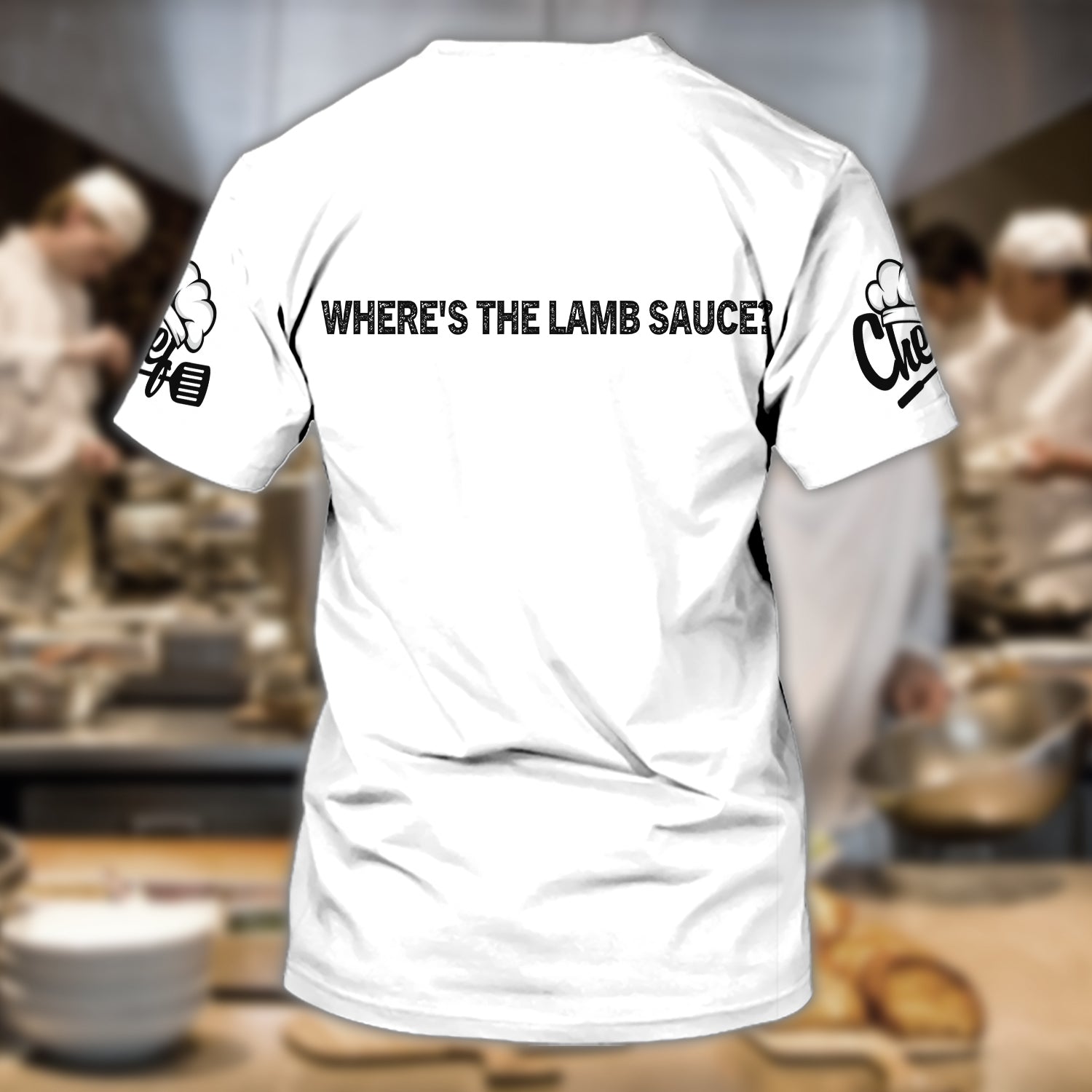 Chef, Personalized Name 3D Tshirt 114, HTA