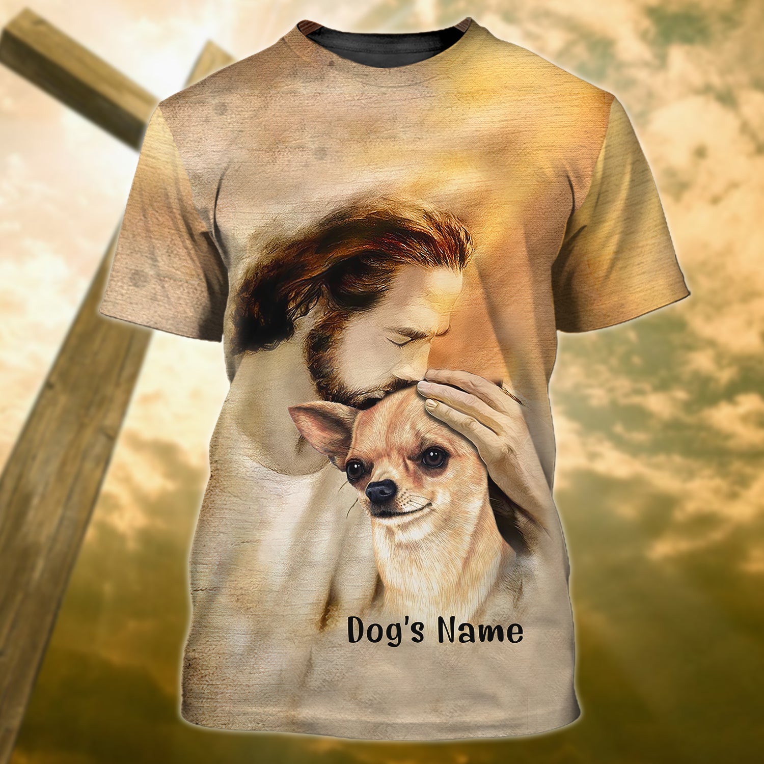 God Sent Me Chihuahua - Personalized Name 3D Tshirt - QB95