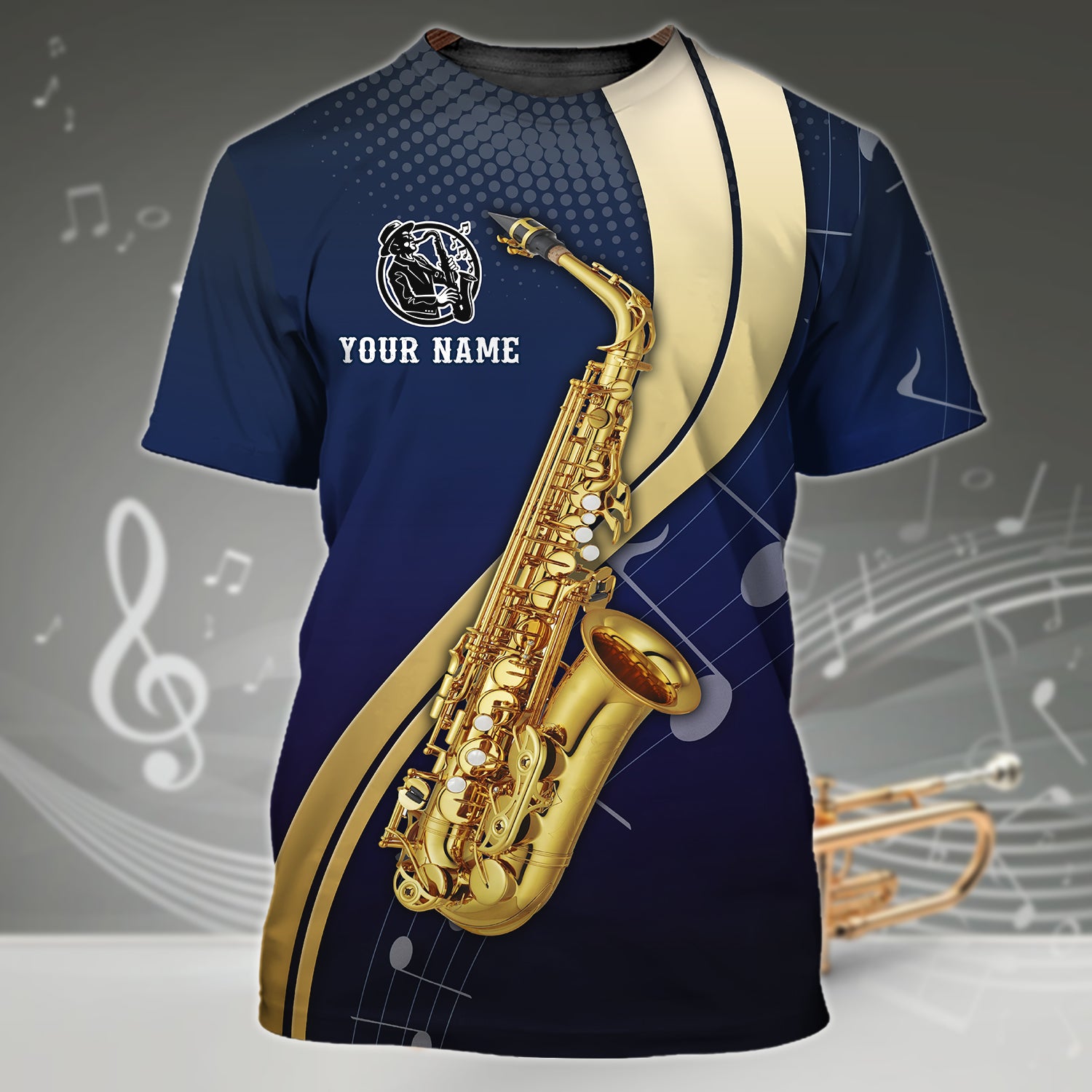 Saxophone-  Personalized Name 3D shirt-TT99