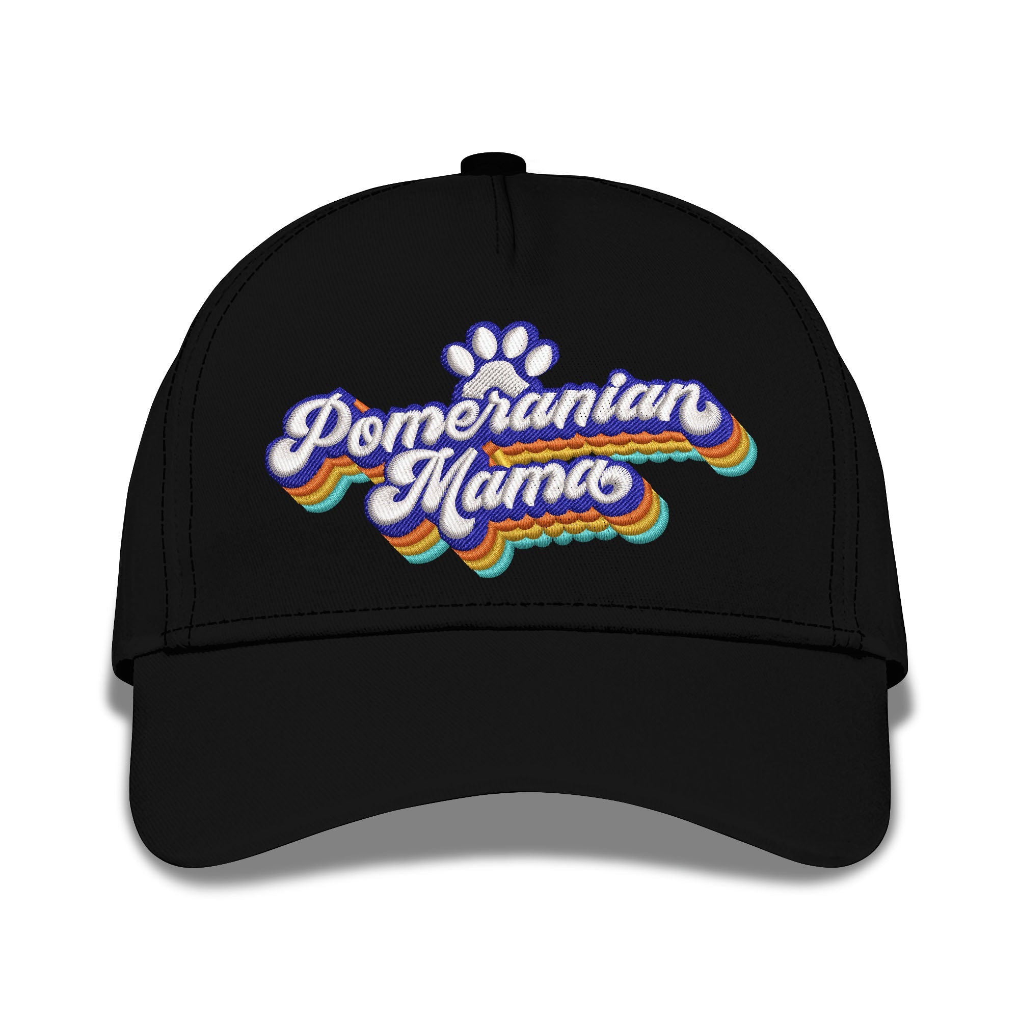 Pomeranian Mama Embroidered Baseball Caps