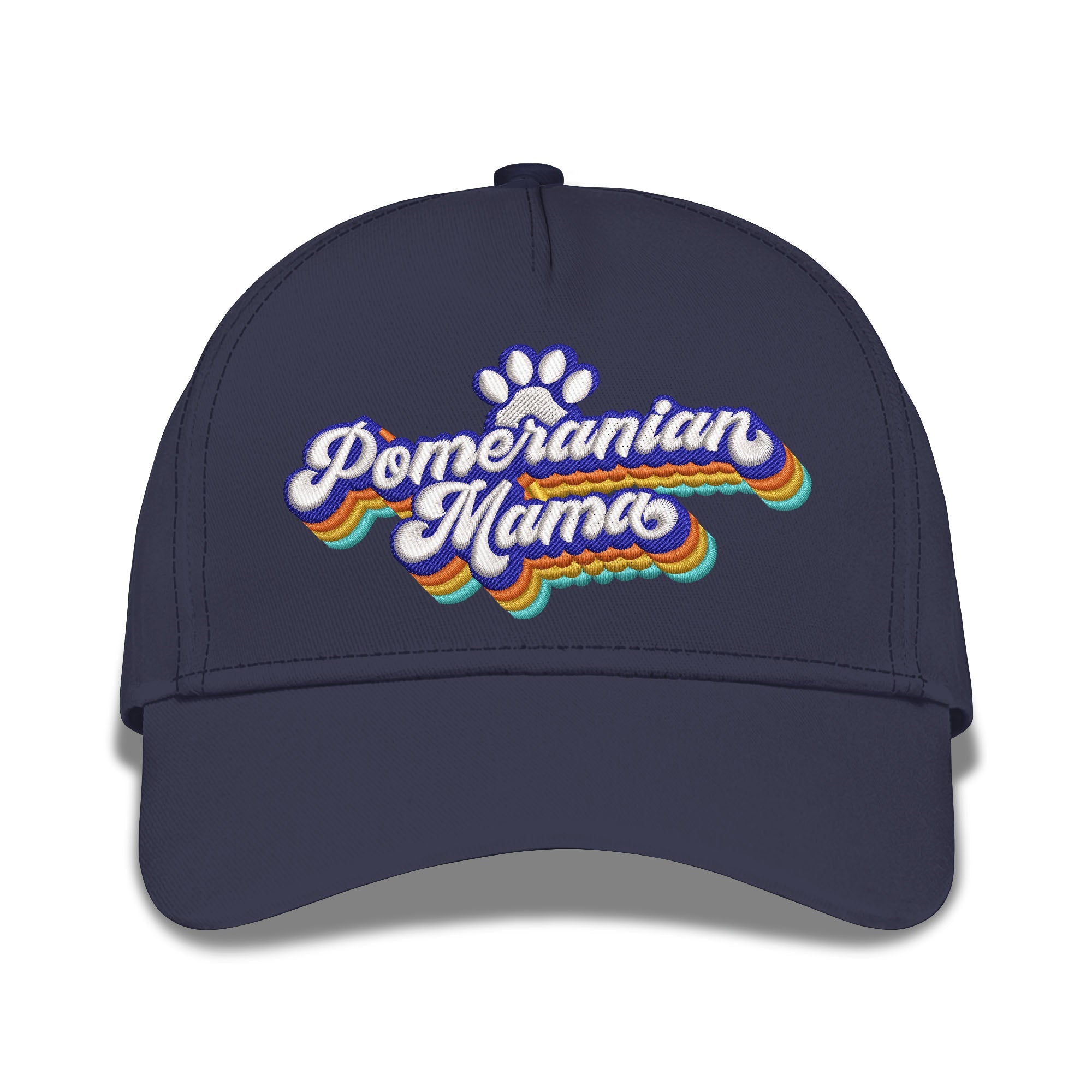 Pomeranian Mama Embroidered Baseball Caps