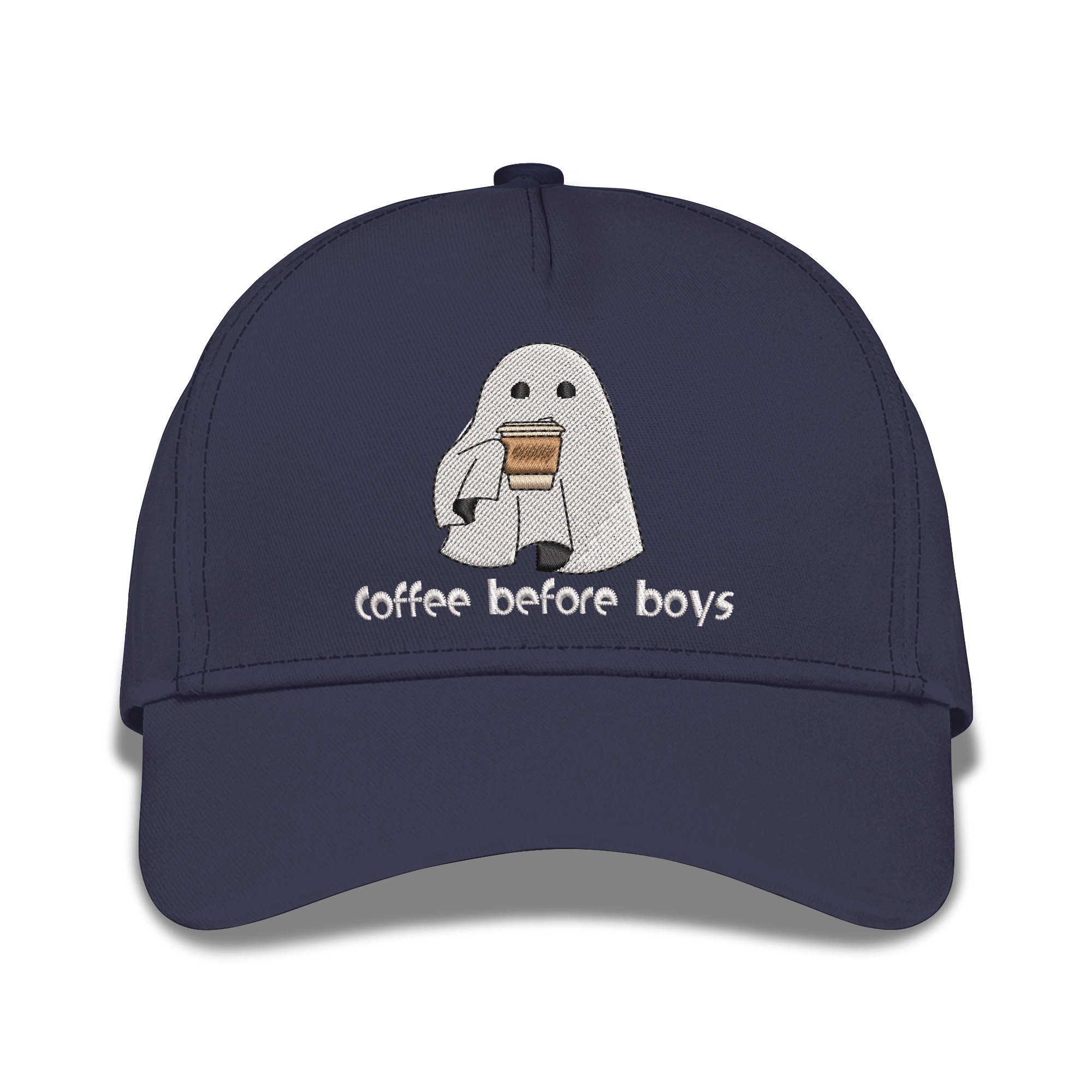 Coffee Before Boys Embroidered Baseball Caps