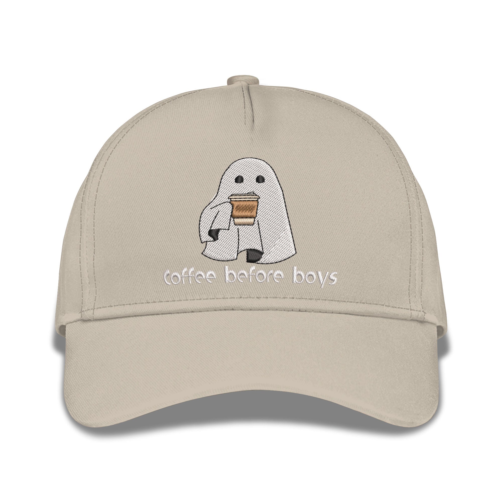 Coffee Before Boys Embroidered Baseball Caps