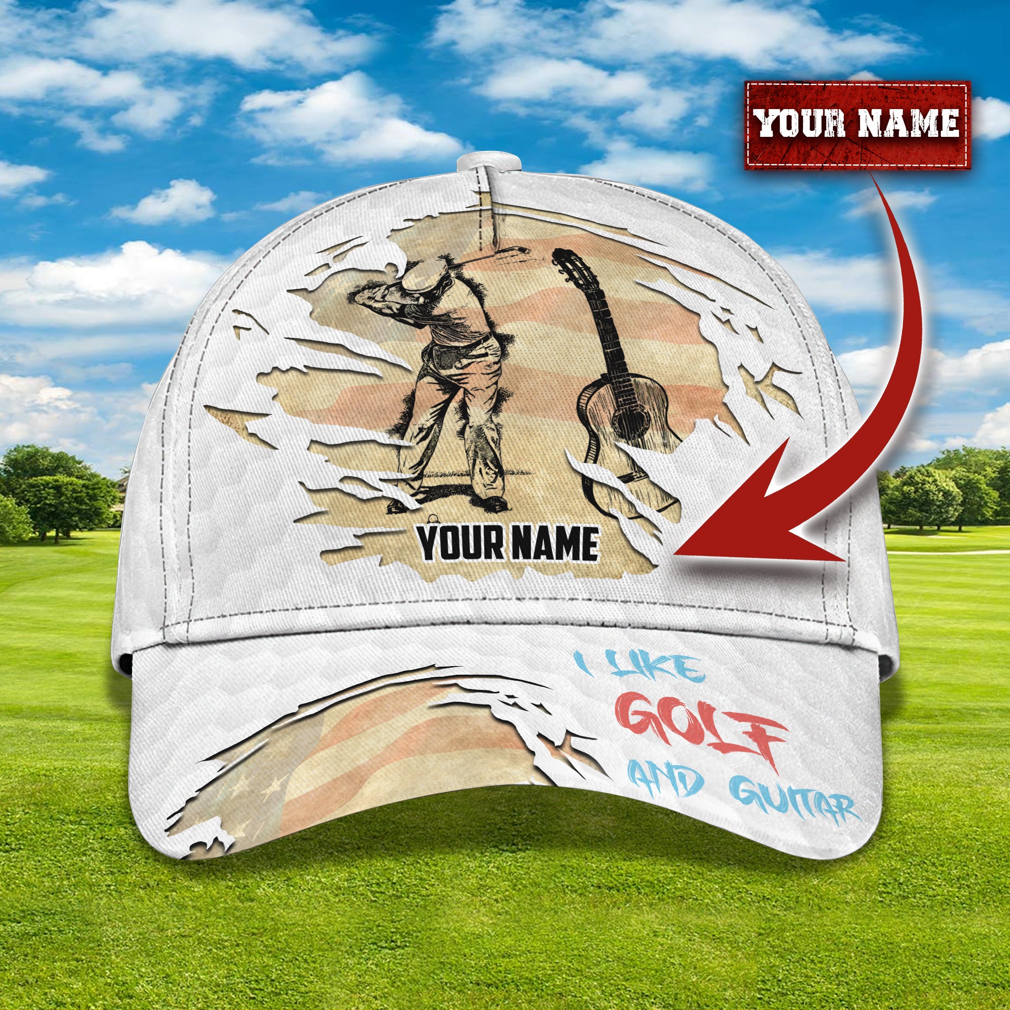 7749 Golf - Personalized Name Cap - ATM2K