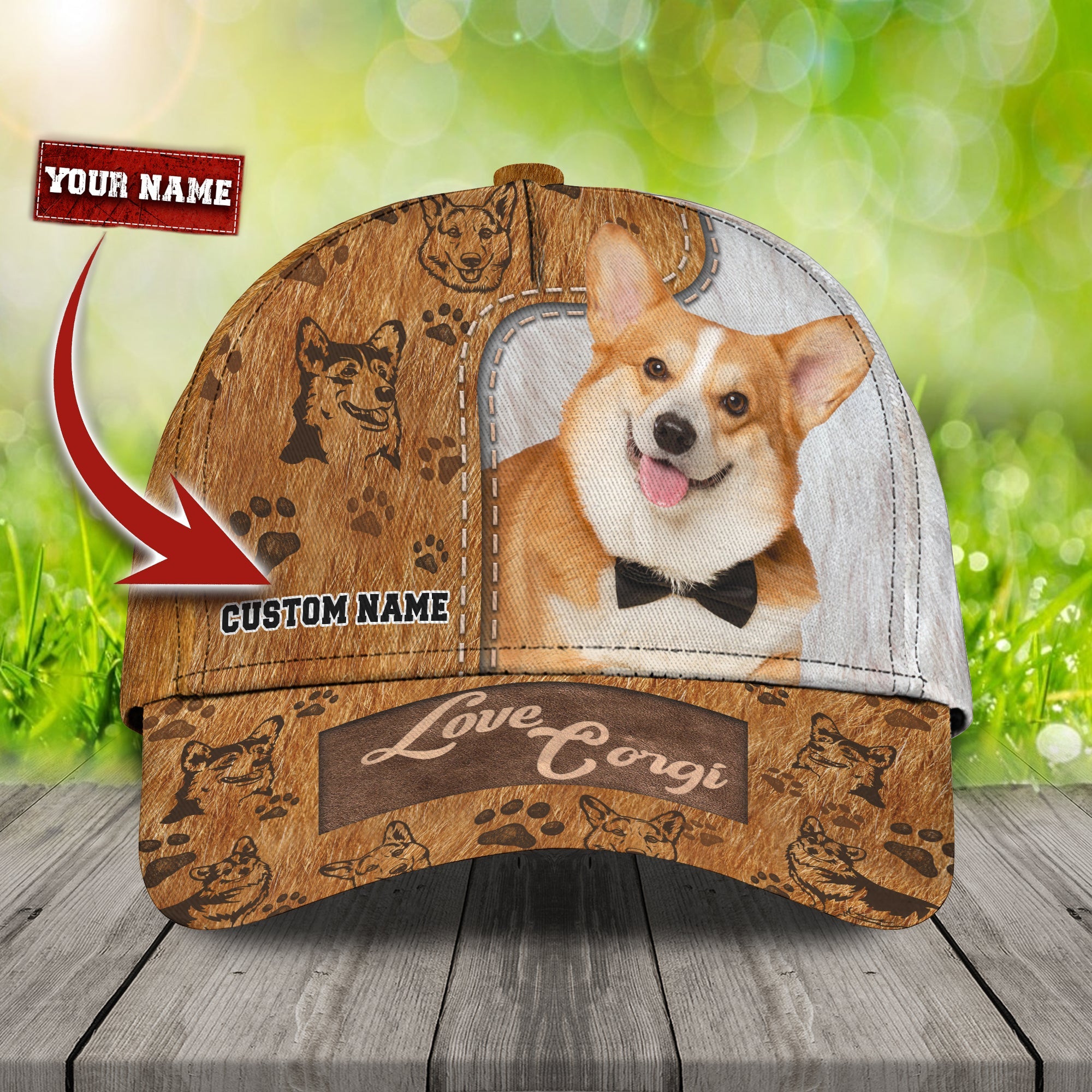 Corgi - Personalized Name Cap - QB95